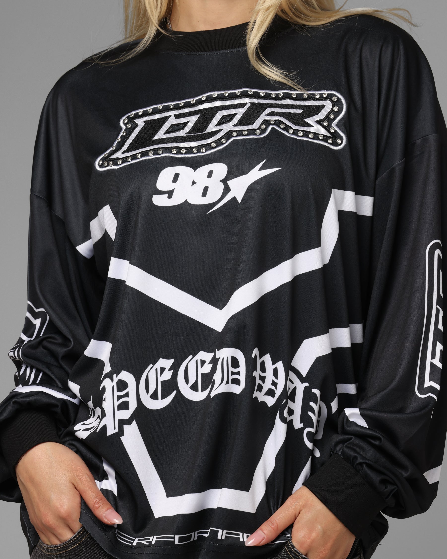 Loiter Thrill Racing Long Sleeve T-Shirt Black、mySite、zt4zffjzw