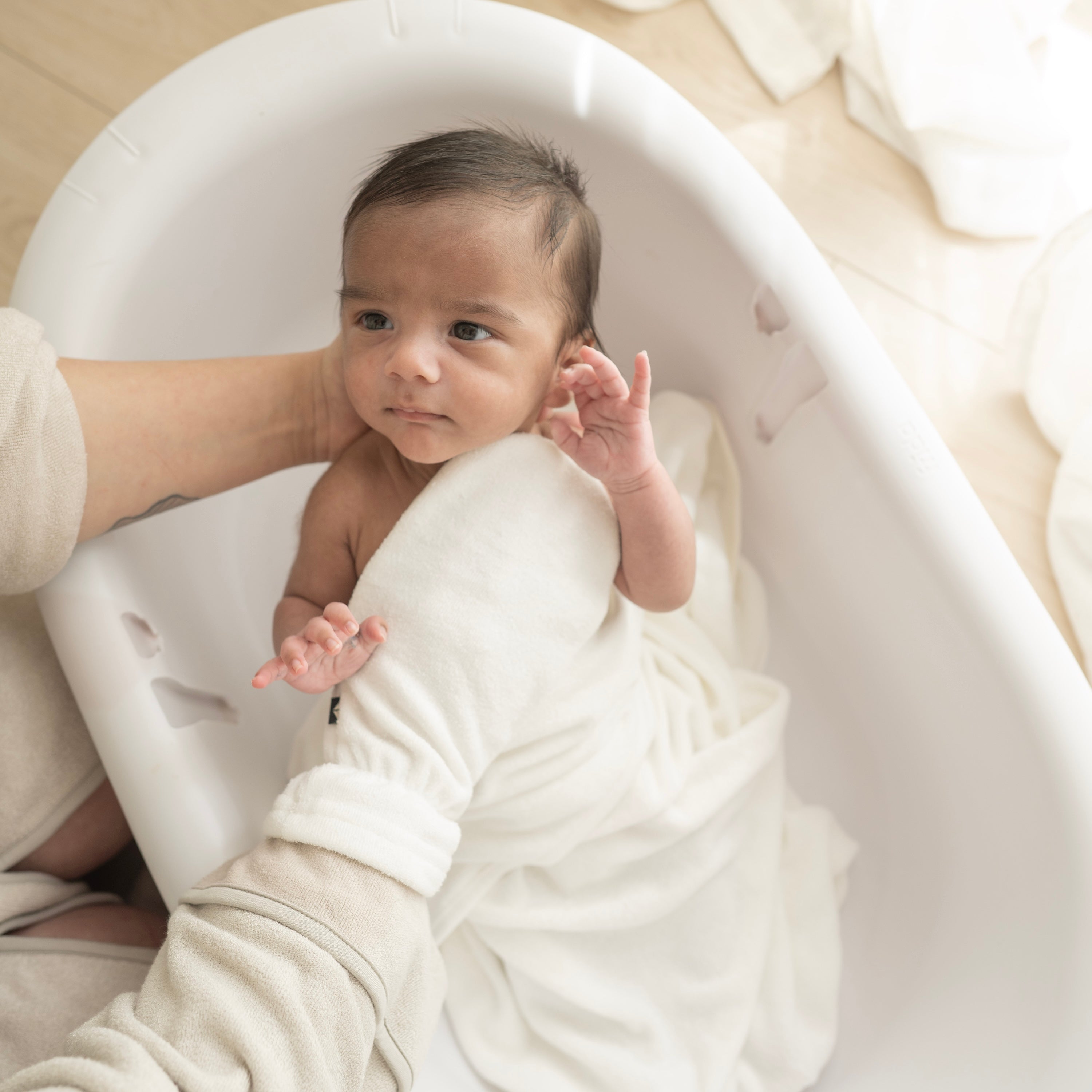  Terry Bath Mitt in Cloud、mySite、layawaytickets