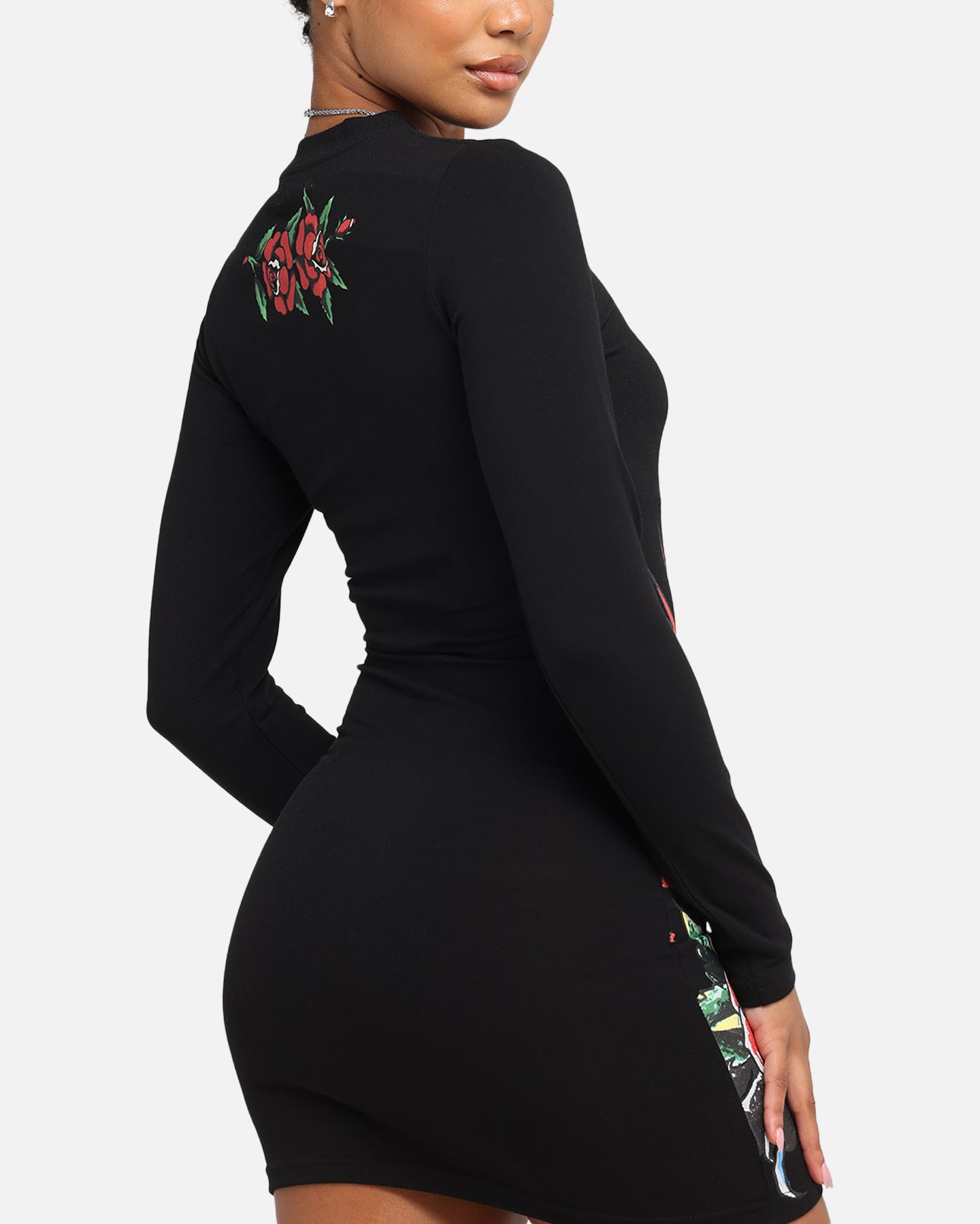 Ed Hardy Women's Panther Long Sleeve Dress Black、mySite、zt4zffjzw