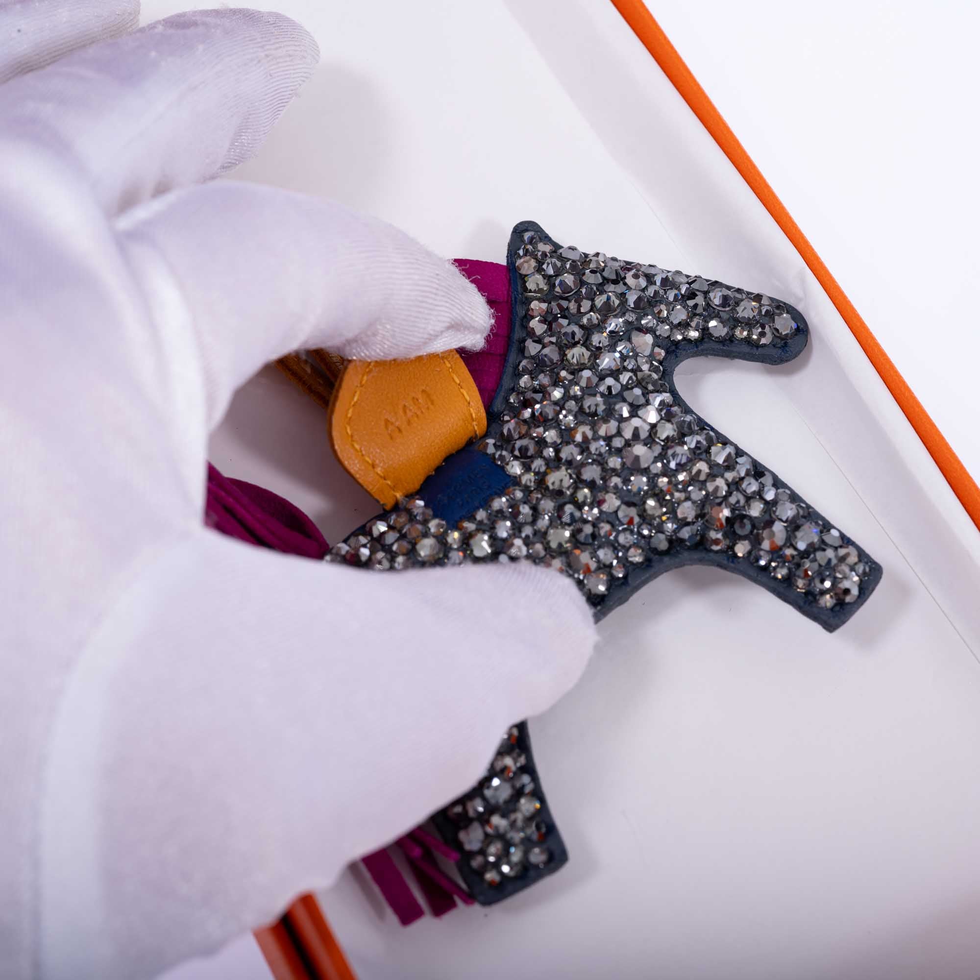 Hermès Rodeo Milo Grigri Light Gray Charm Custom Swarovski PM、mySite、garminoutage.com