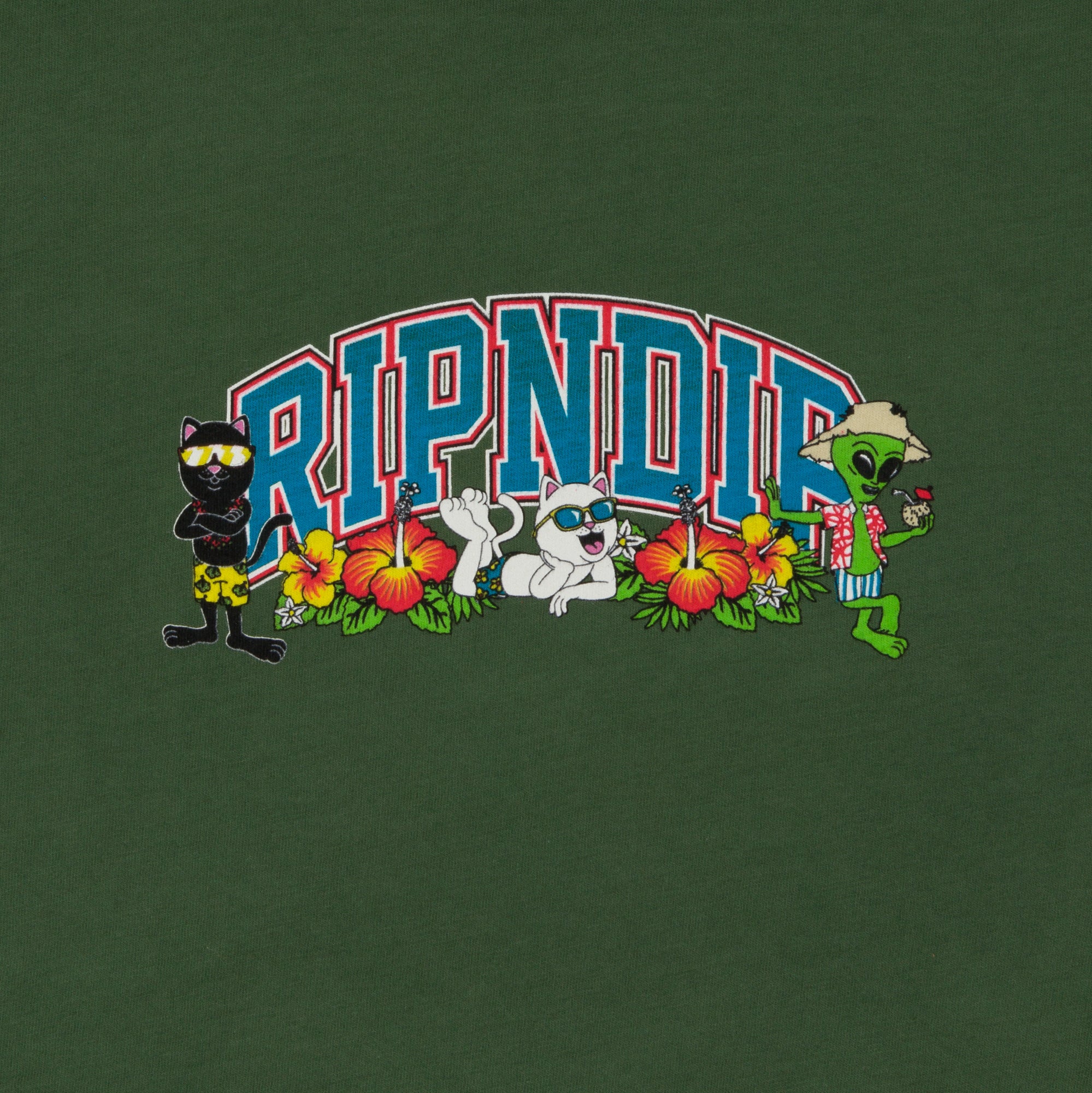  Summer Friends Cropped Tank (Olive)、mySite、merchandisen