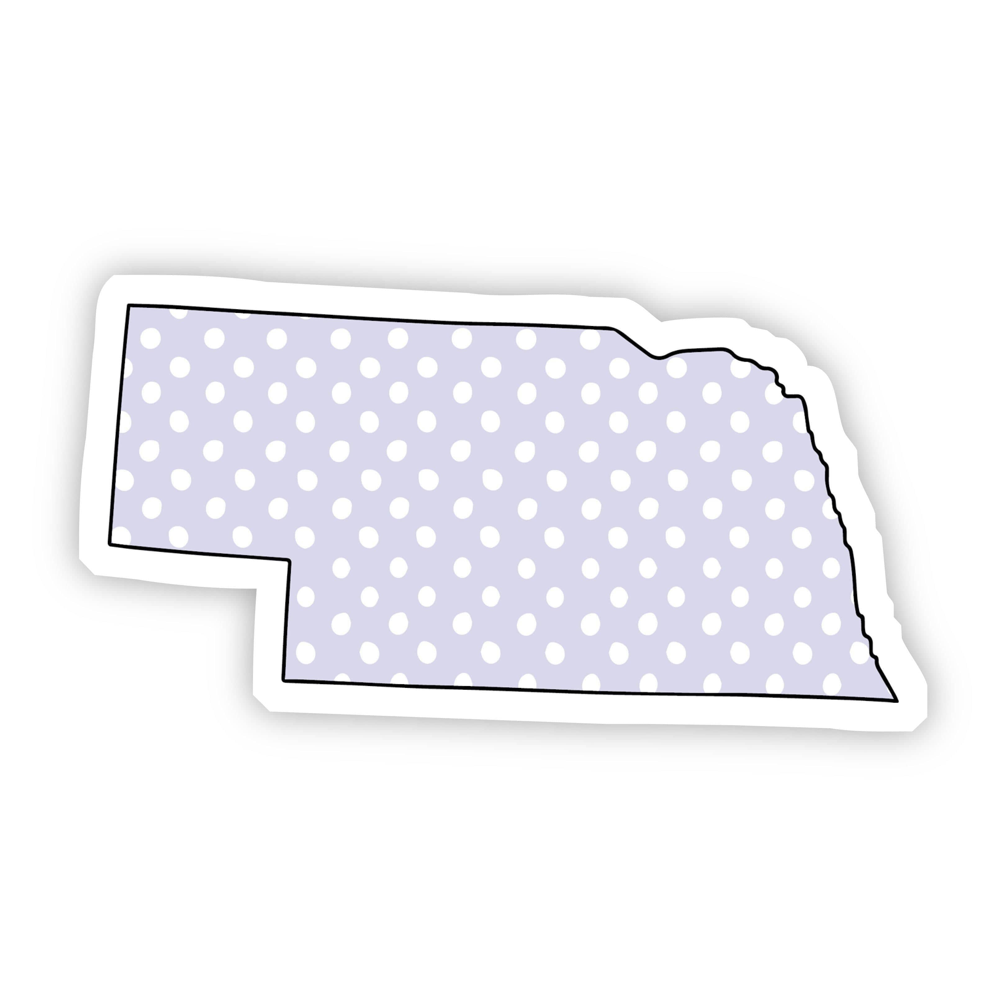  Nebraska Polka Dot Sticker、mySite、elrpsem3k