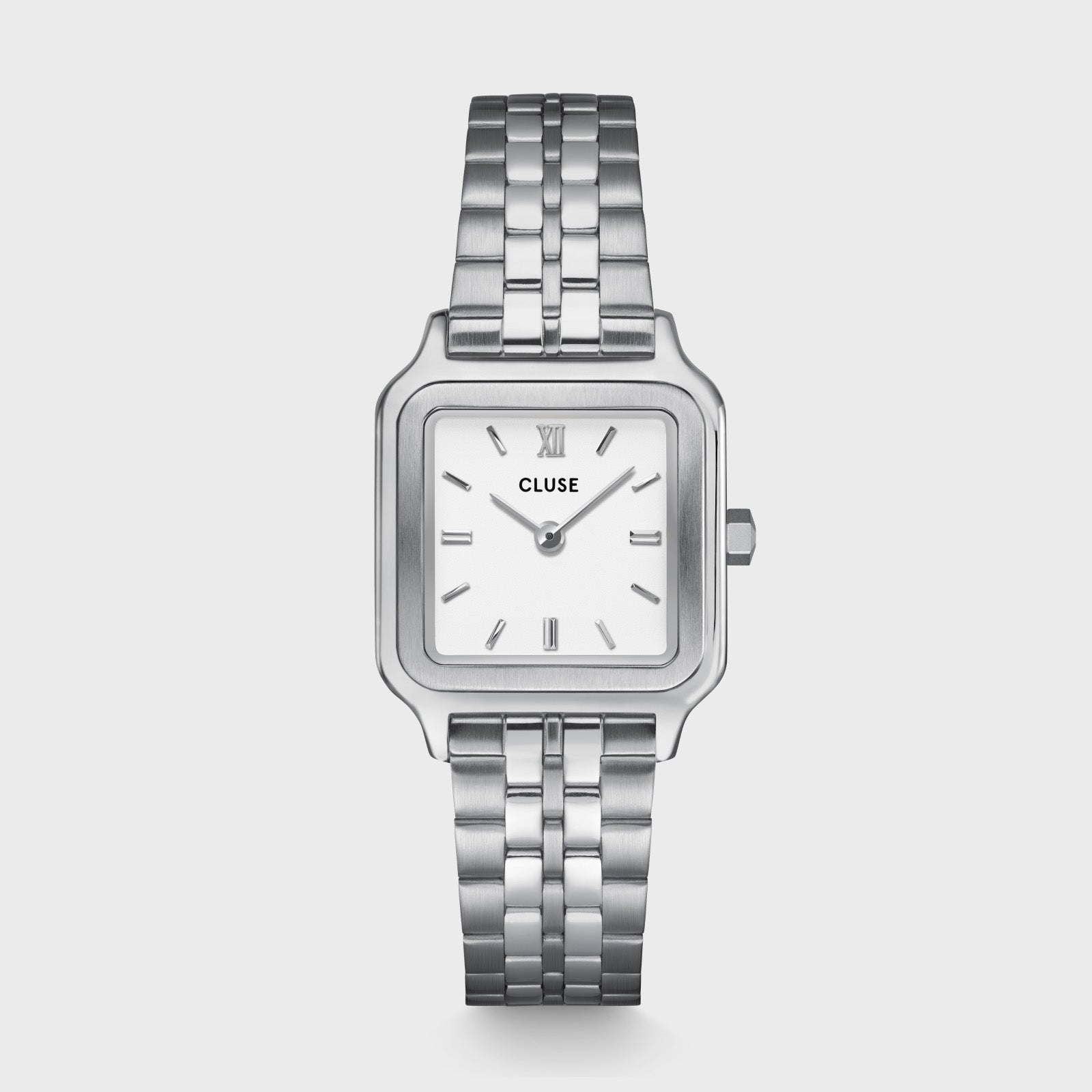  Gracieuse Petite Watch Steel, White, Silver Colour
