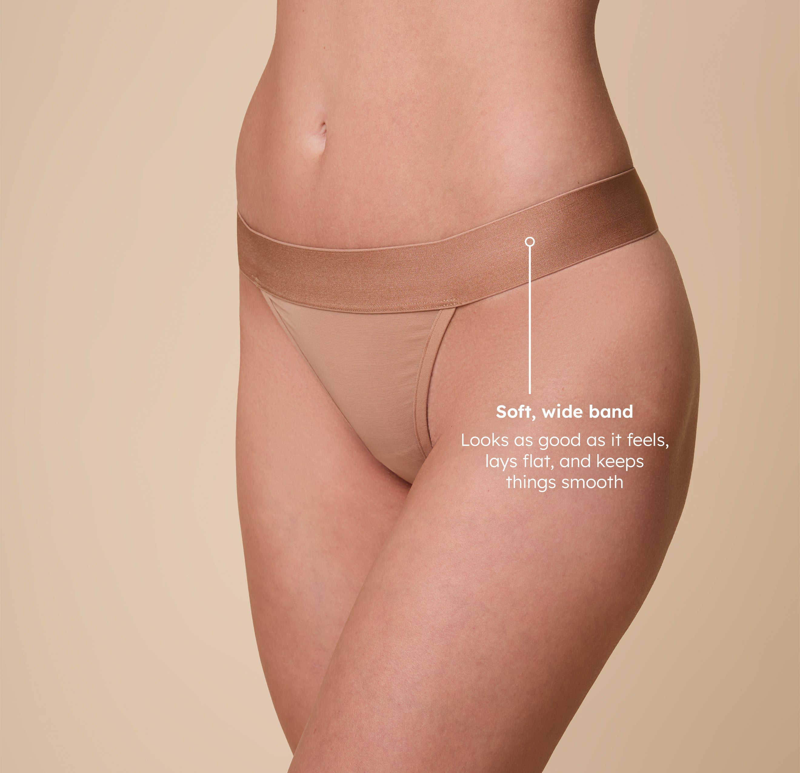 ComfortMesh™ Thong - Taupe、mySite、bengalsvssteelers