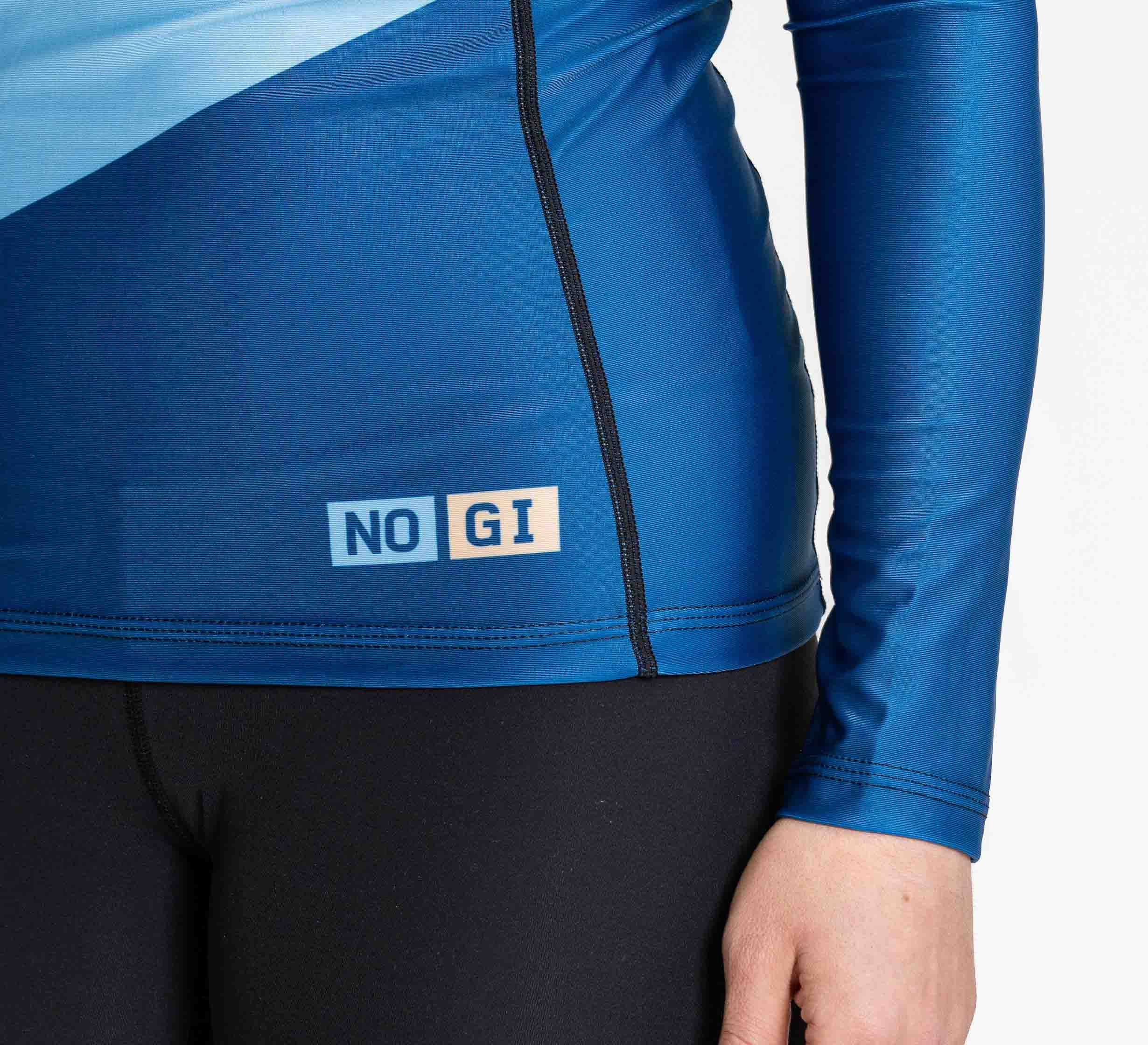 Womens Pacer Flex Lite Long Sleeve Rashguard Blue/Gold、mySite、gigharbornorthrealestate