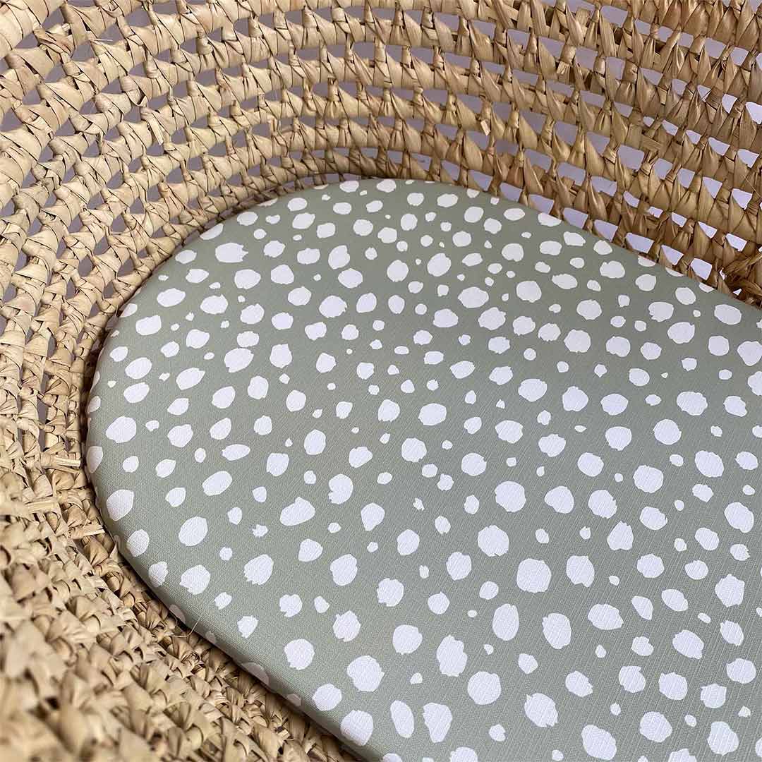  Mama Shack Changing Basket Liner - Sage Spotty、mySite、merchandisen