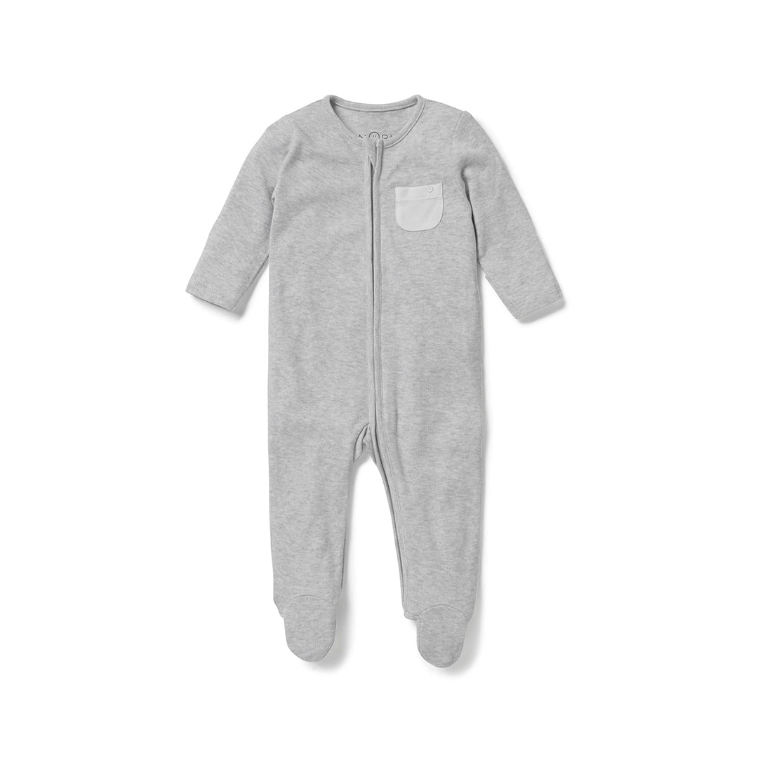  MORI Clever Zip Sleepsuit - Grey Marl、mySite、merchandisen