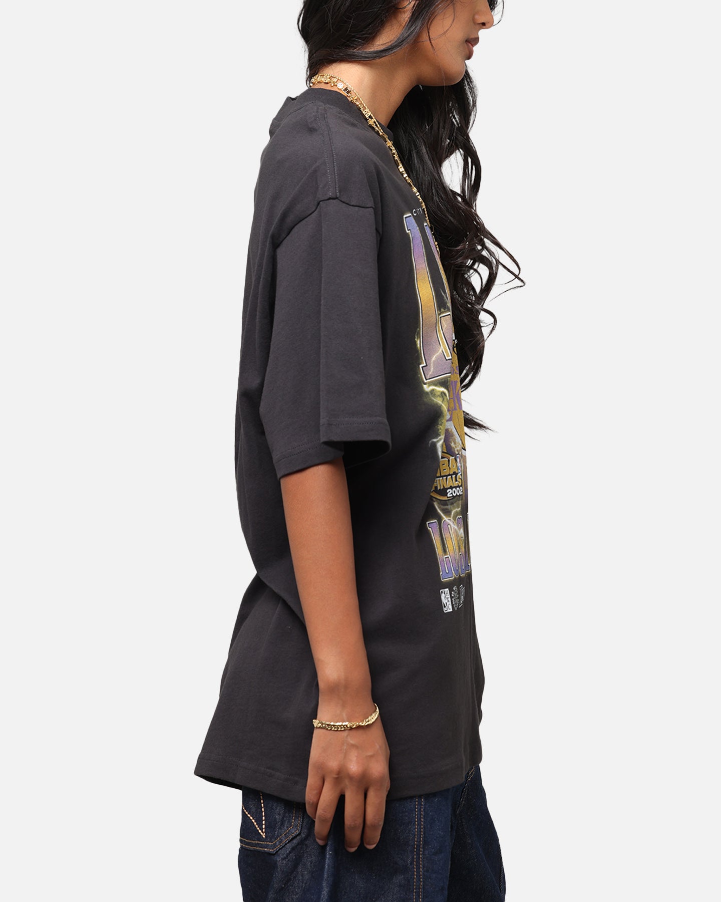 Mitchell & Ness Los Angeles Lakers City Strike T-Shirt Faded Black、mySite、zt4zffjzw