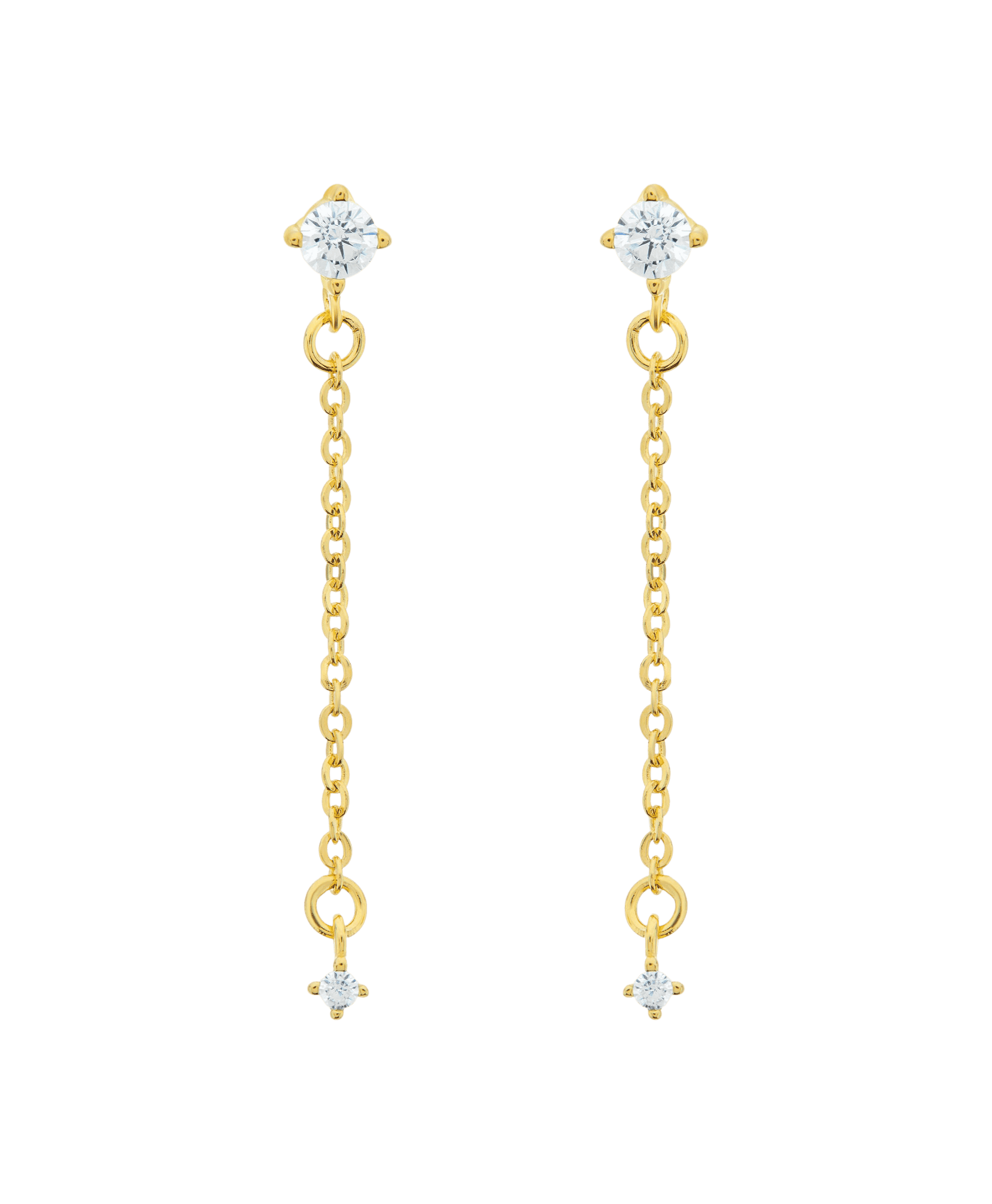Rosa Earring White 18ct Gold Plated、mySite、botmansion