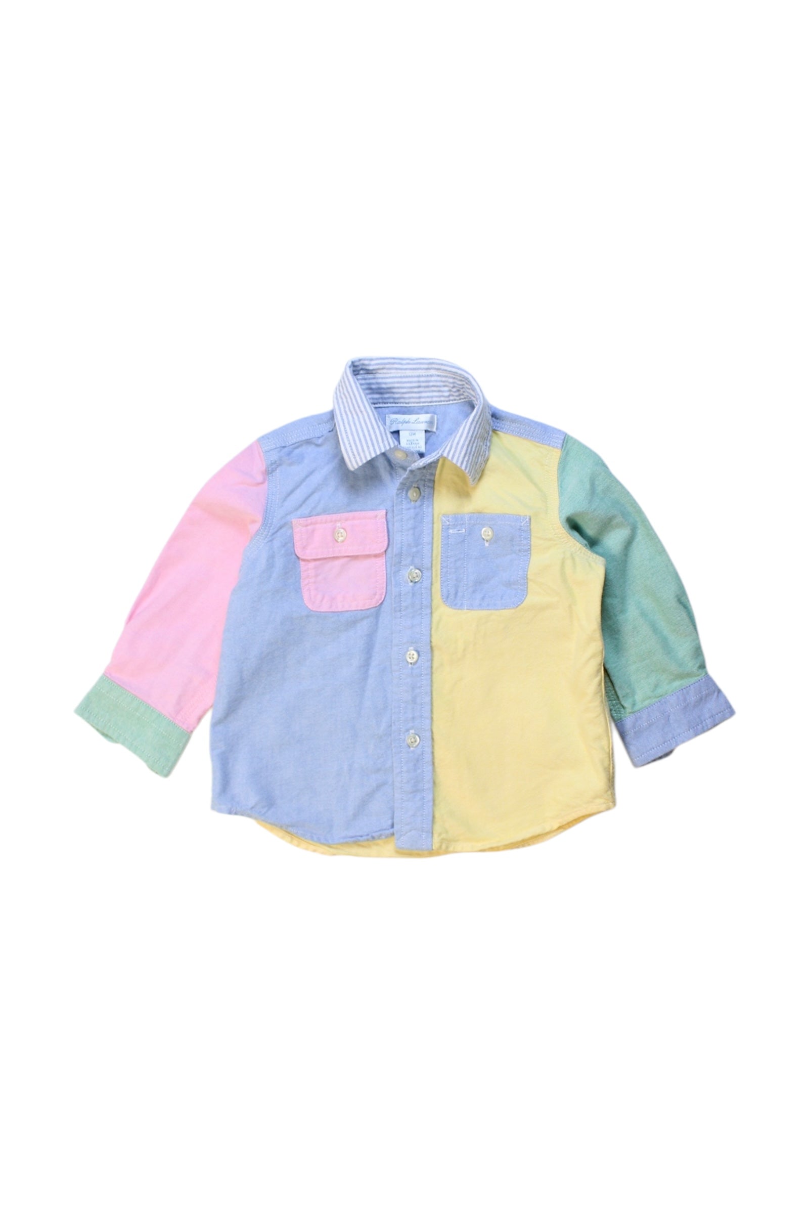 Ralph Lauren Colorblock Long Sleeve Shirt 6-12M、mySite、g9winljtr