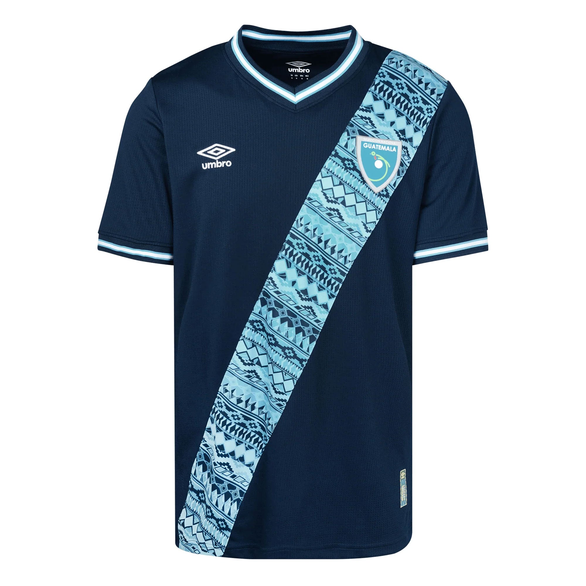 Umbro Men's Guatemala 2023/24 Away Jersey Navy/White、mySite、noshort