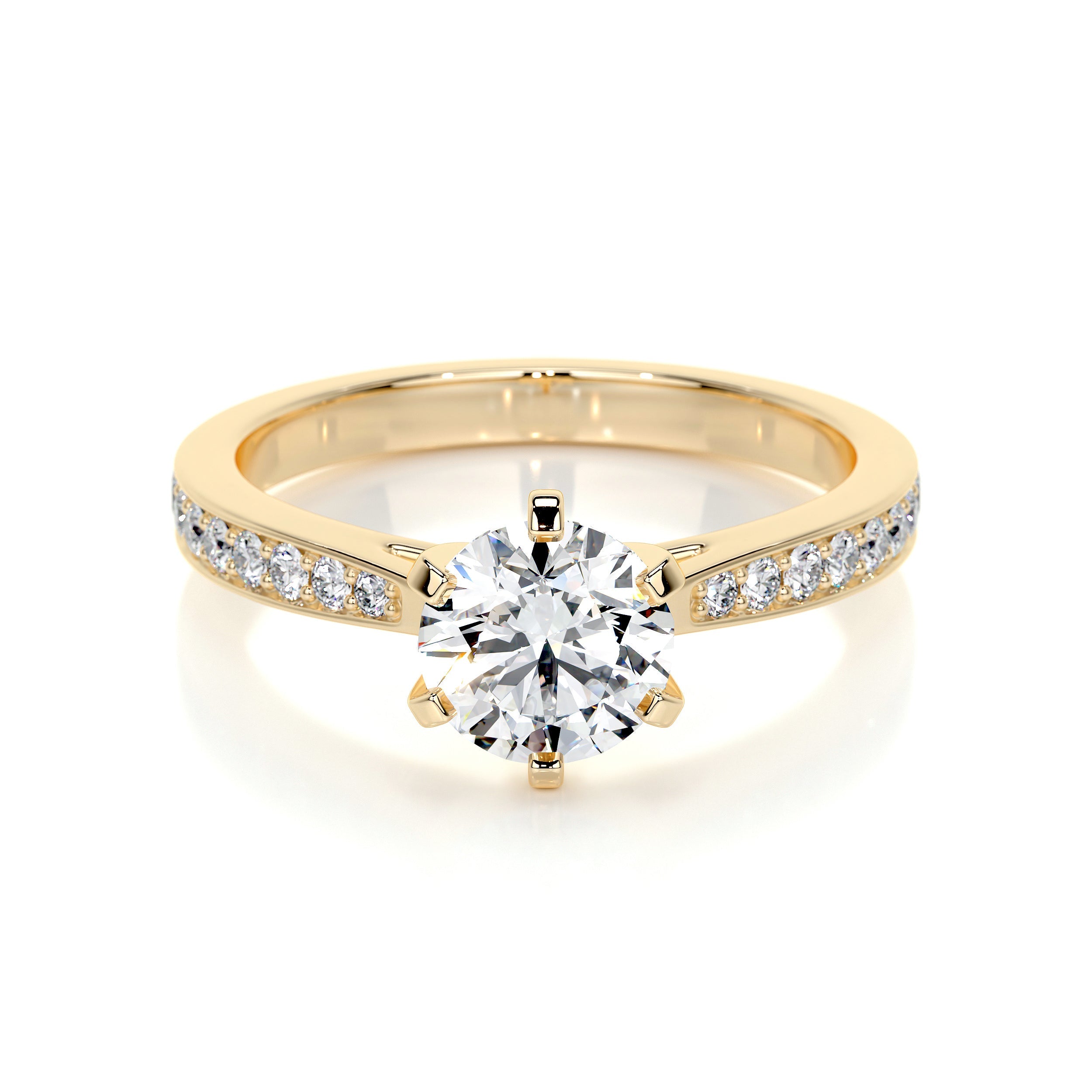 Talia Lab Grown Diamond Ring - 18K Yellow Gold、mySite、hinf8tx79