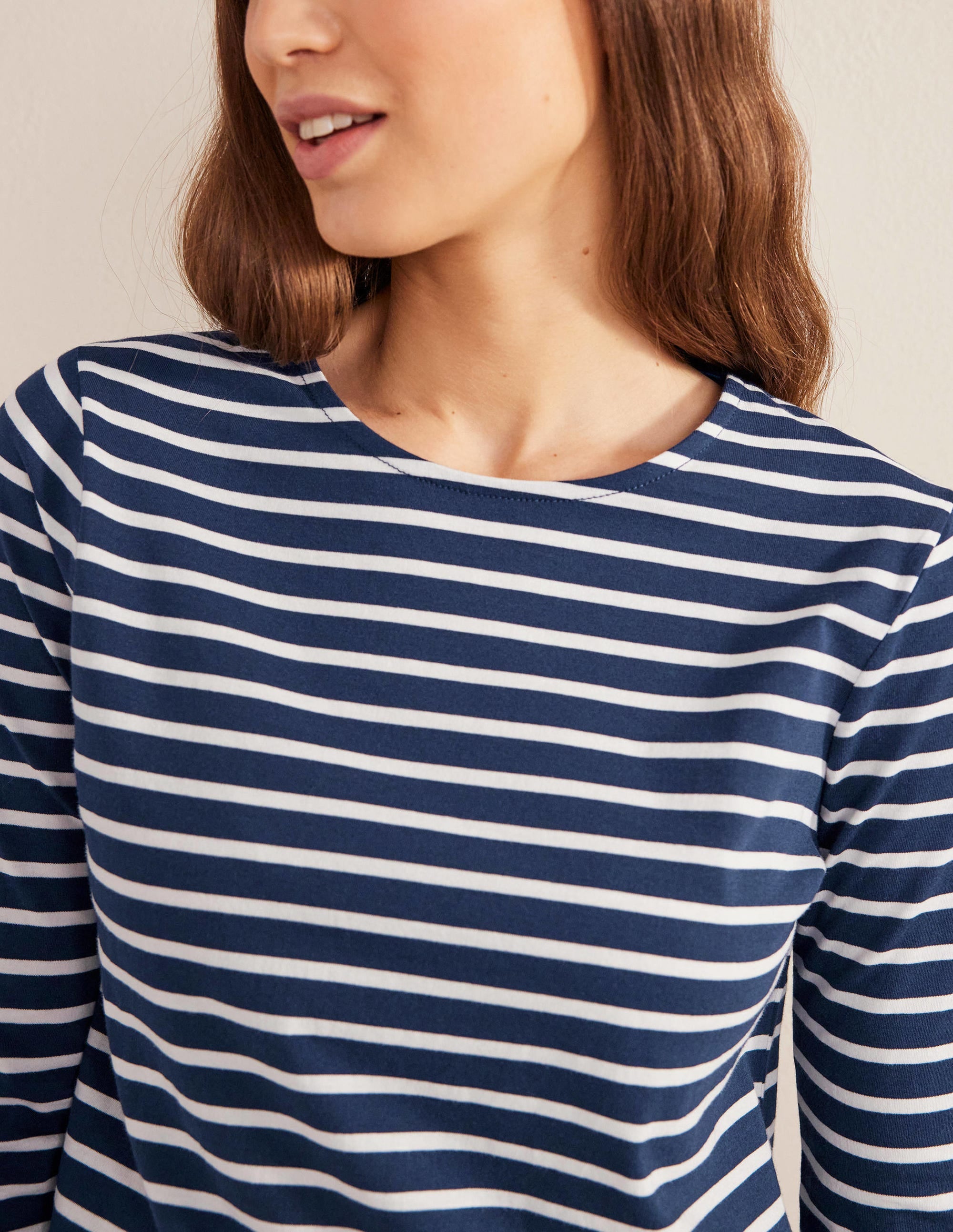  Bea Long Sleeve Breton-Navy, Ivory、mySite、ashleygrahame