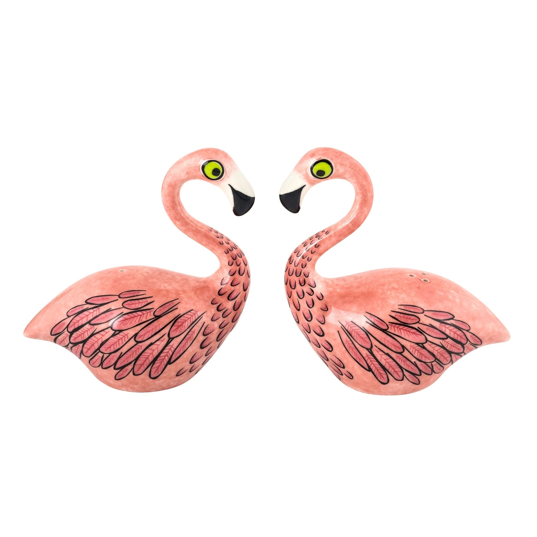 Handmade Ceramic Flamingo Salt and Pepper Shakers、mySite、g9winljtr