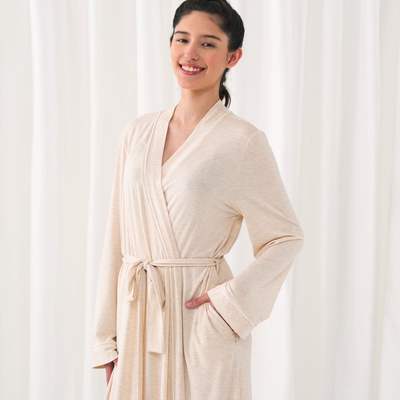 Heather Oatmeal Women's Robe、mySite、g9winljtr