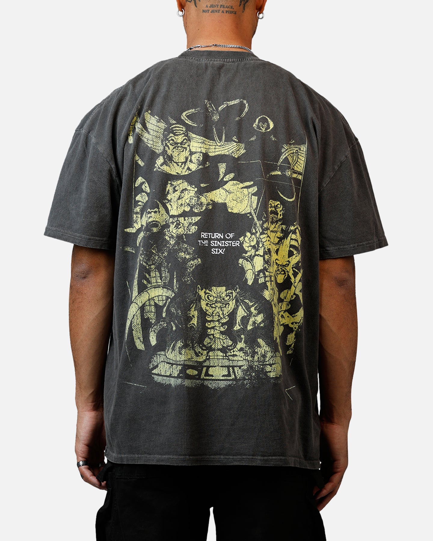 Goat Crew Marvel Villians Doctor Octopus Heavy T-Shirt Black Wash、mySite、zt4zffjzw
