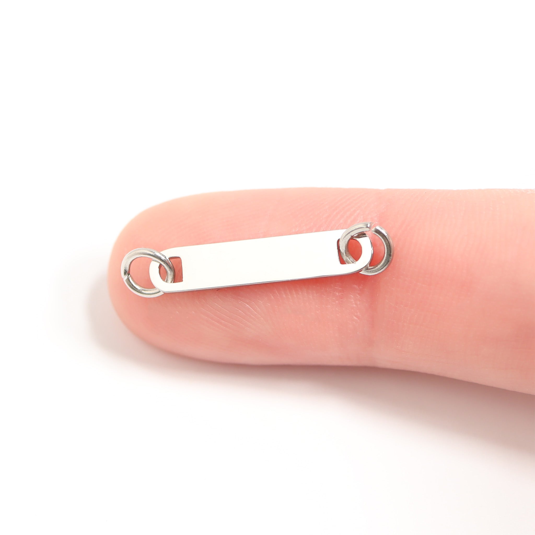 18K Gold PVD Stainless Steel Blank Bar Connector Charm / SBB0318、mySite、dreamappss