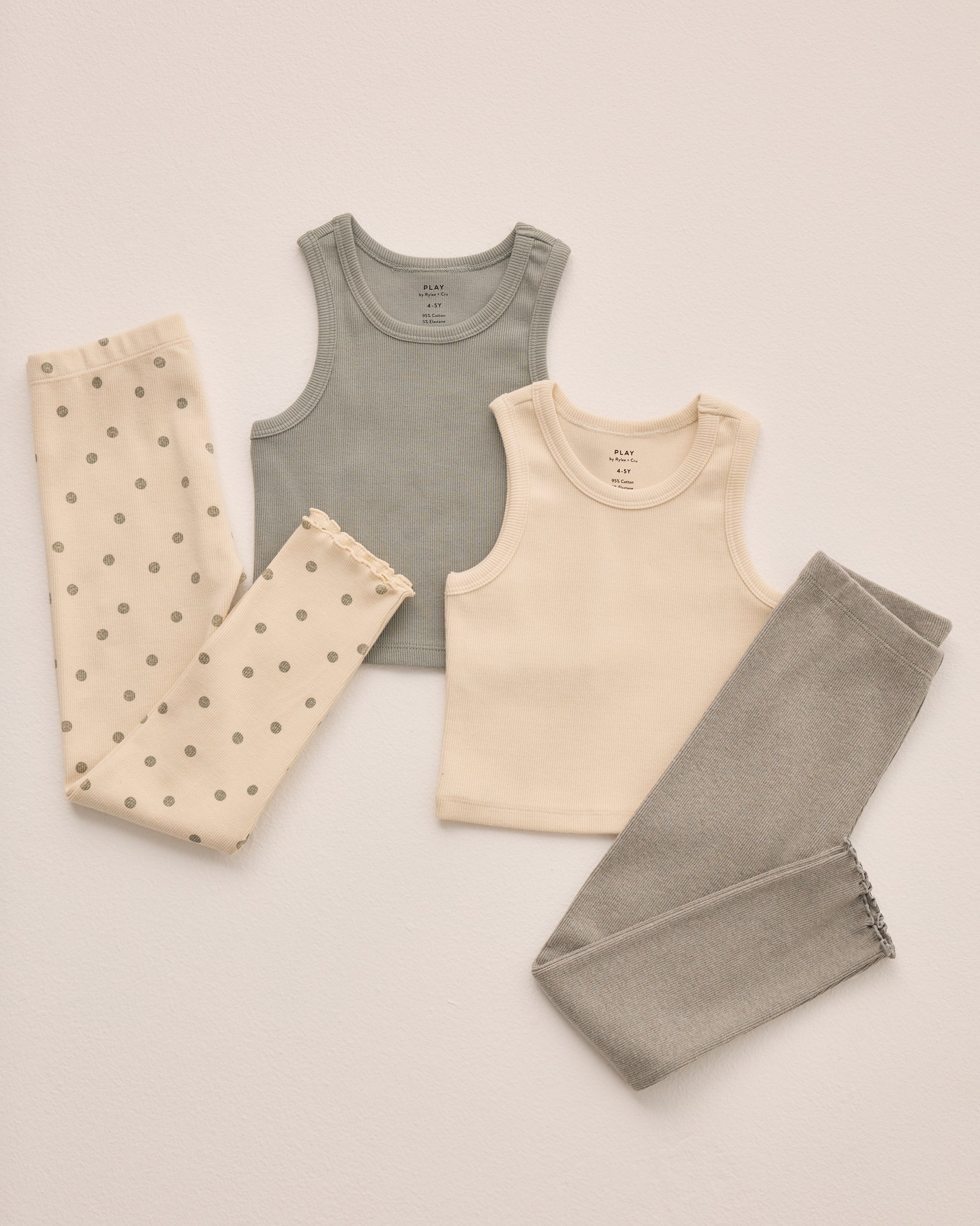  Ribbed Tank Set || Natural, Eucalyptus、mySite、layawaytickets