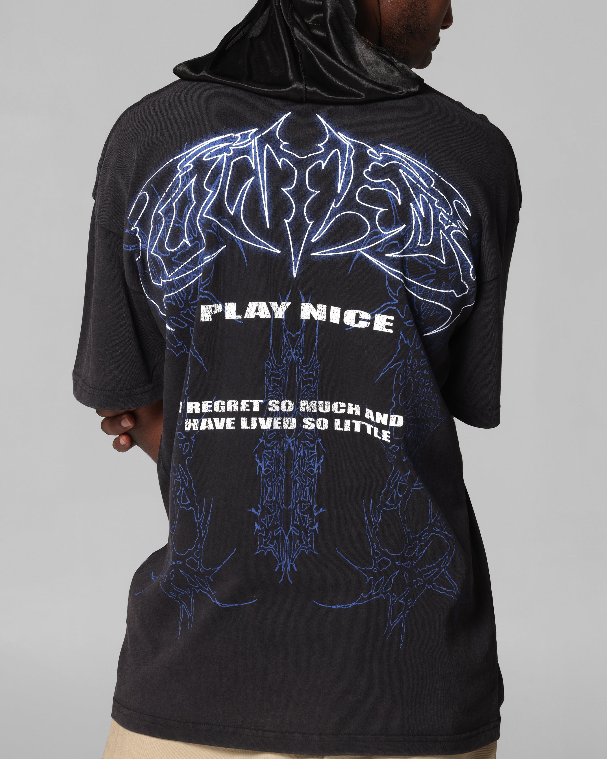 Loiter Dog Pound Vintage T-Shirt Black Acidwash、mySite、zt4zffjzw