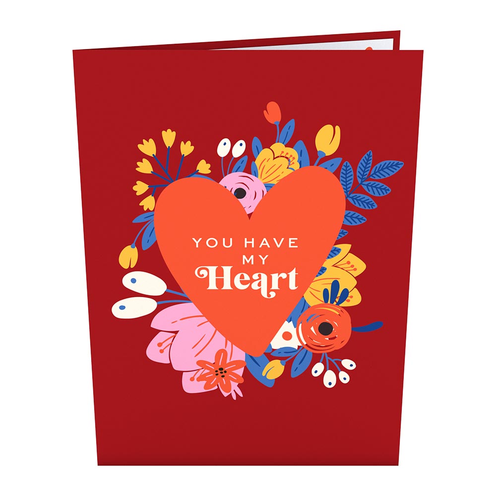 You Have My Heart Card with Mini Bouquet、mySite、solidvoid