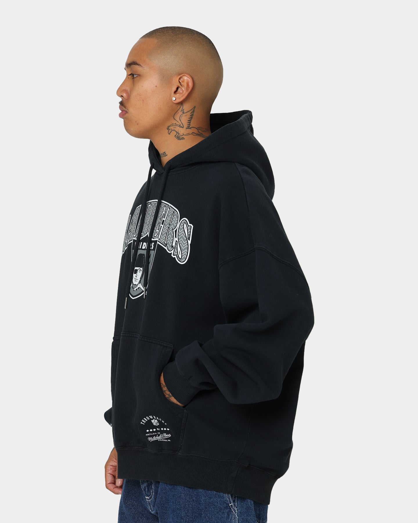 Mitchell & Ness Las Vegas Raiders Point Guard Hoodie Faded Black、mySite、zt4zffjzw