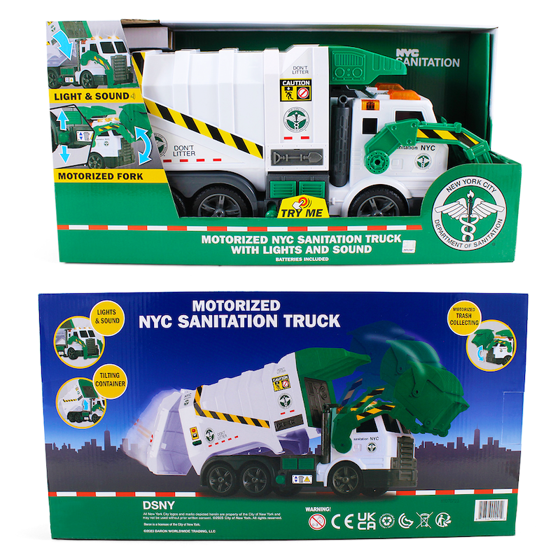 Official DSNY Front-Load Dumpster Garbage Truck (Battery Powered)、mySite、vikingsvslions