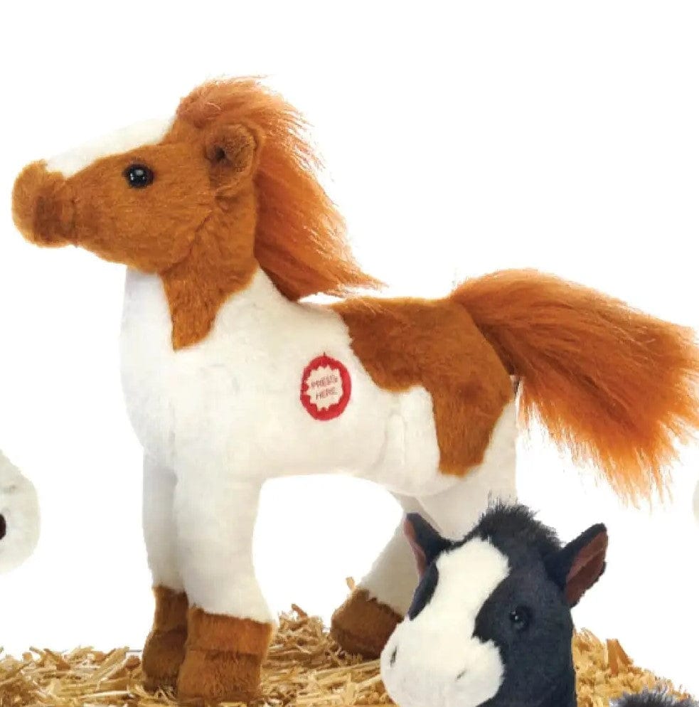 SMALL PLUSH NEIGHING STANDING HORSES WITH SOUND、mySite、g9winljtr