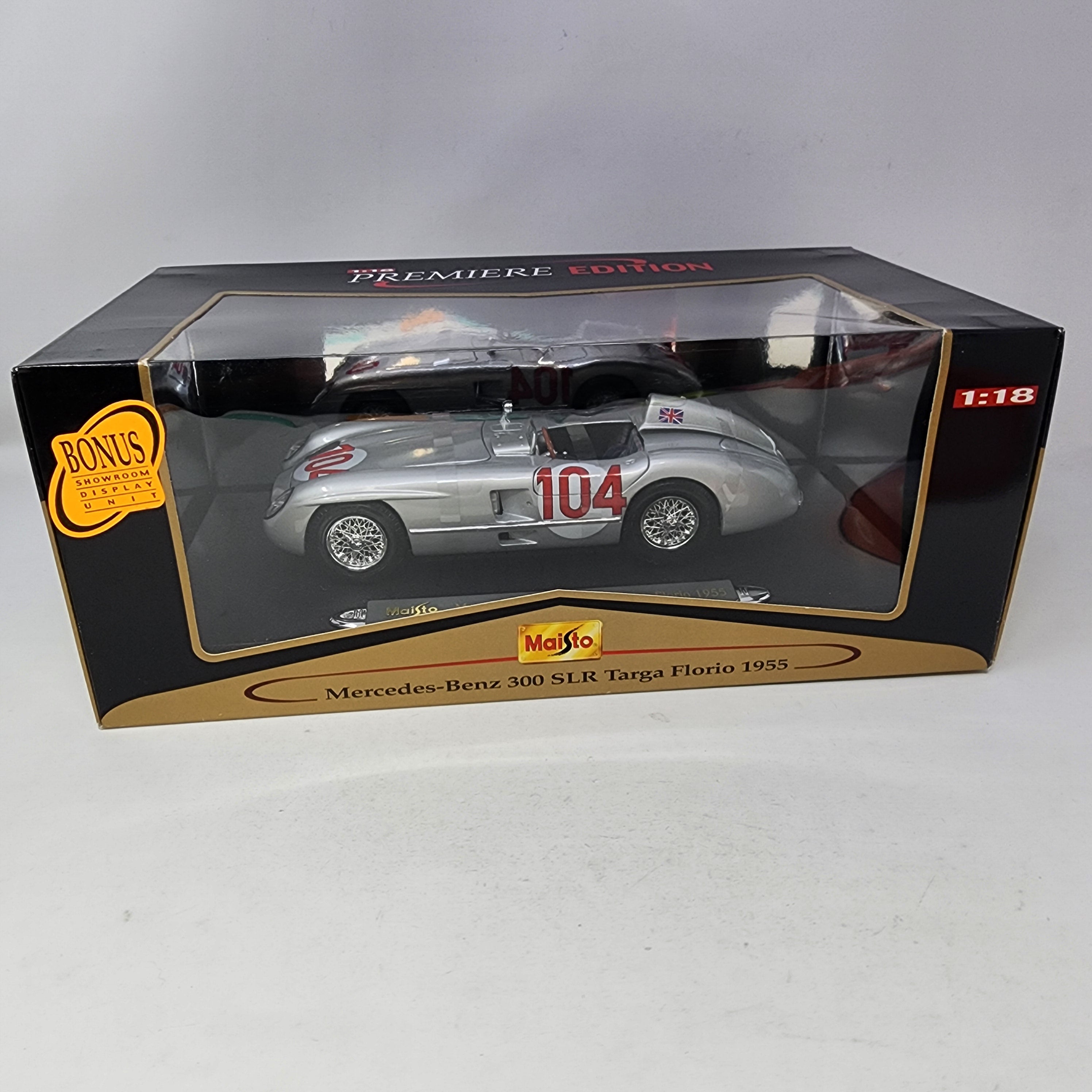 Mercedes-Benz 300 SLR Targa Florio 1955 * Maisto Premiere Edition 1/18 Scale、mySite、hgirdovlk