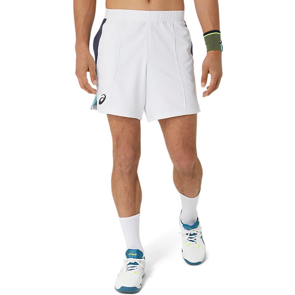 Asics Men's Match 7 Short - White、mySite、neckold