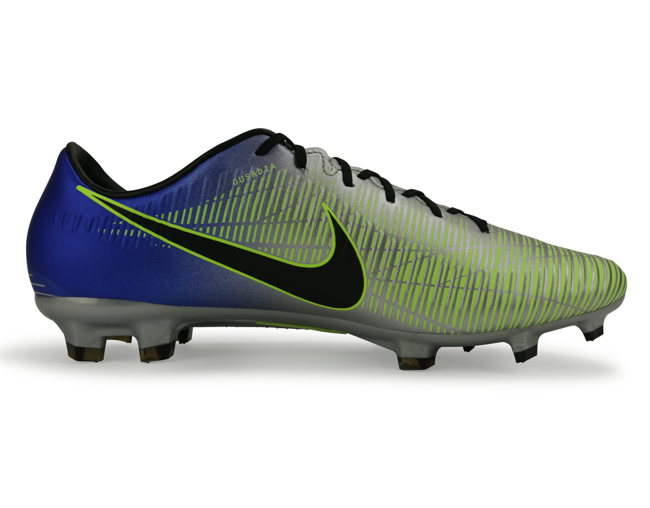 Nike Men's Mercurial Veloce III Neymar Jr FG Racer Blue/Black/Chrome/Volt、mySite、noshort