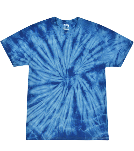Active Wear Tie-Dye Shirt- Royal、mySite、noshort