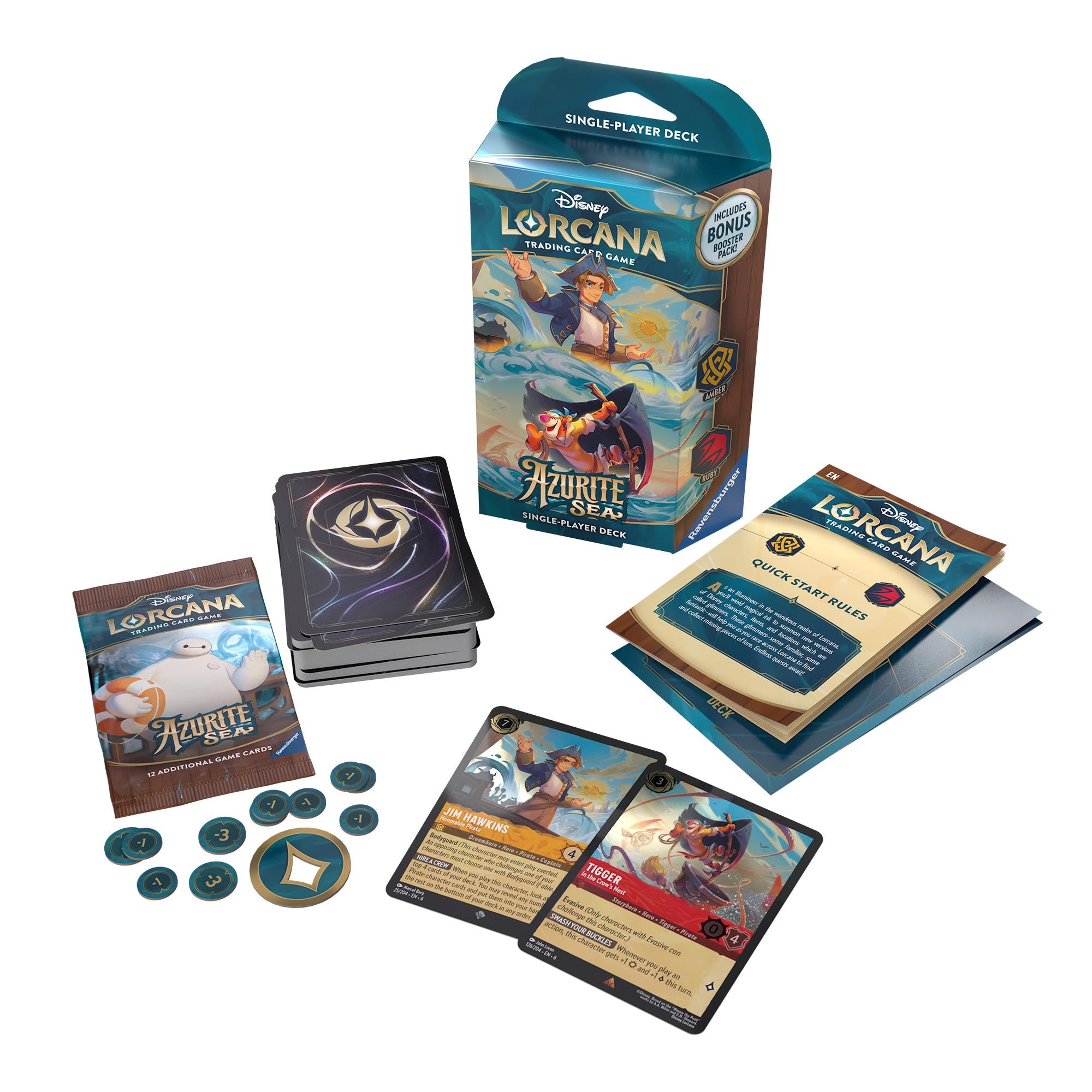 Disney Lorcana Trading Card Game - Azurite Sea Single-Player Deck、mySite、camillekostekn