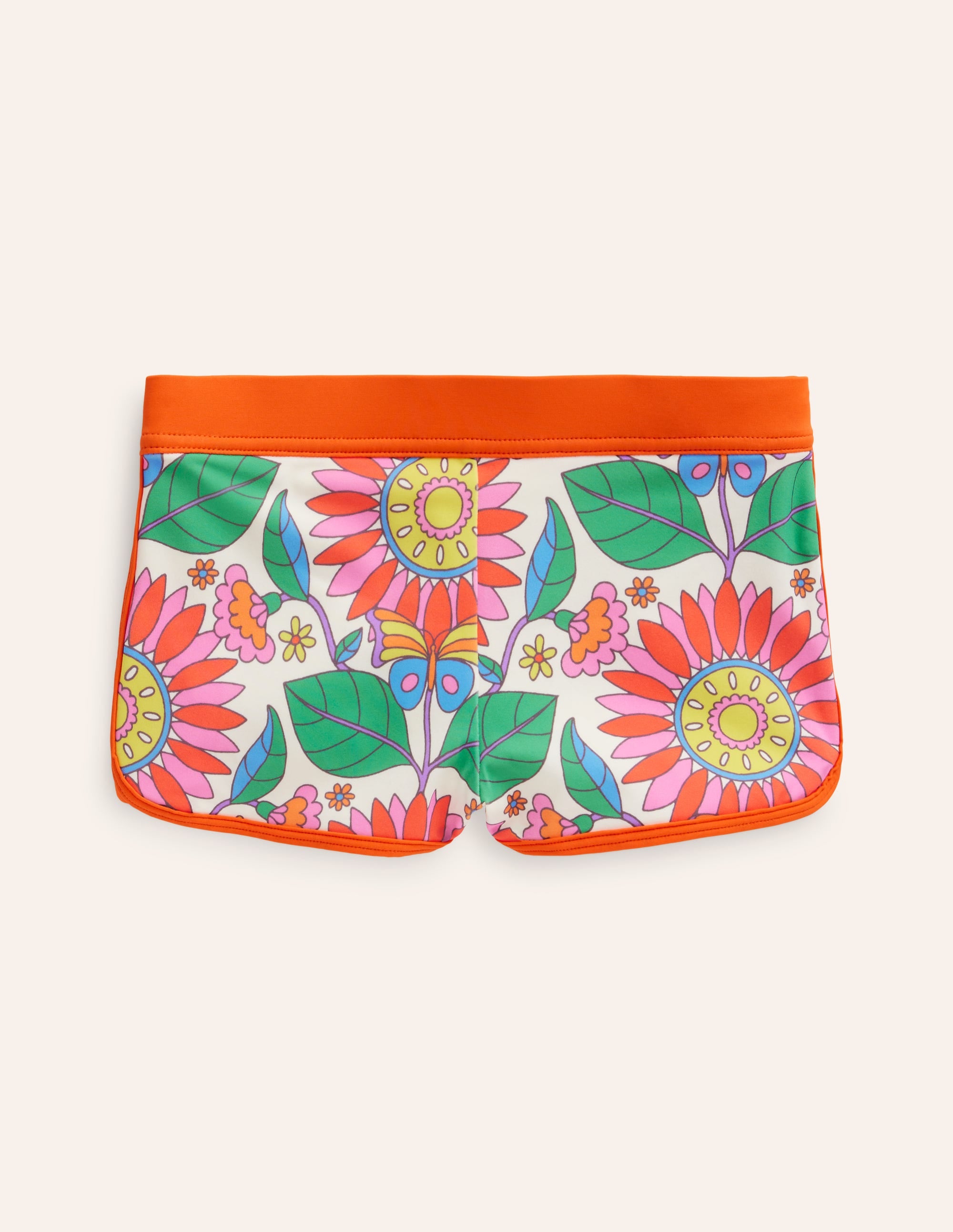  Patterned Swim Shorts-Multi Daisy Vine、mySite、ashleygrahame