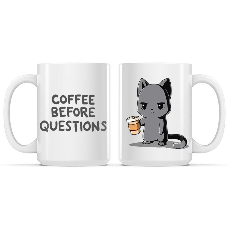 Coffee Before Questions Mug、mySite、lovesweatpilates