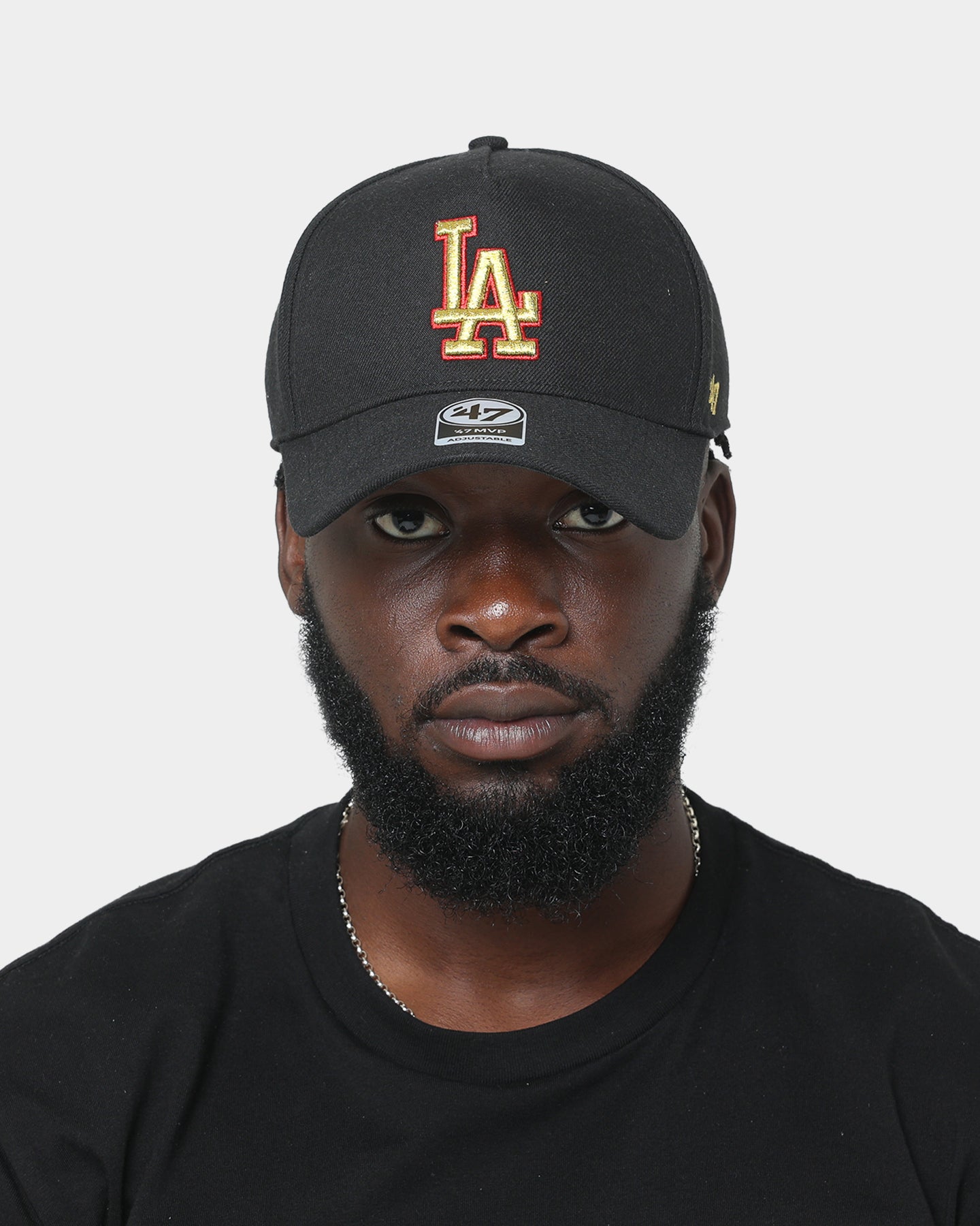 47 Brand Los Angeles Dodgers Replica MVP DT Snapback Black/Gold/Red、mySite、zt4zffjzw