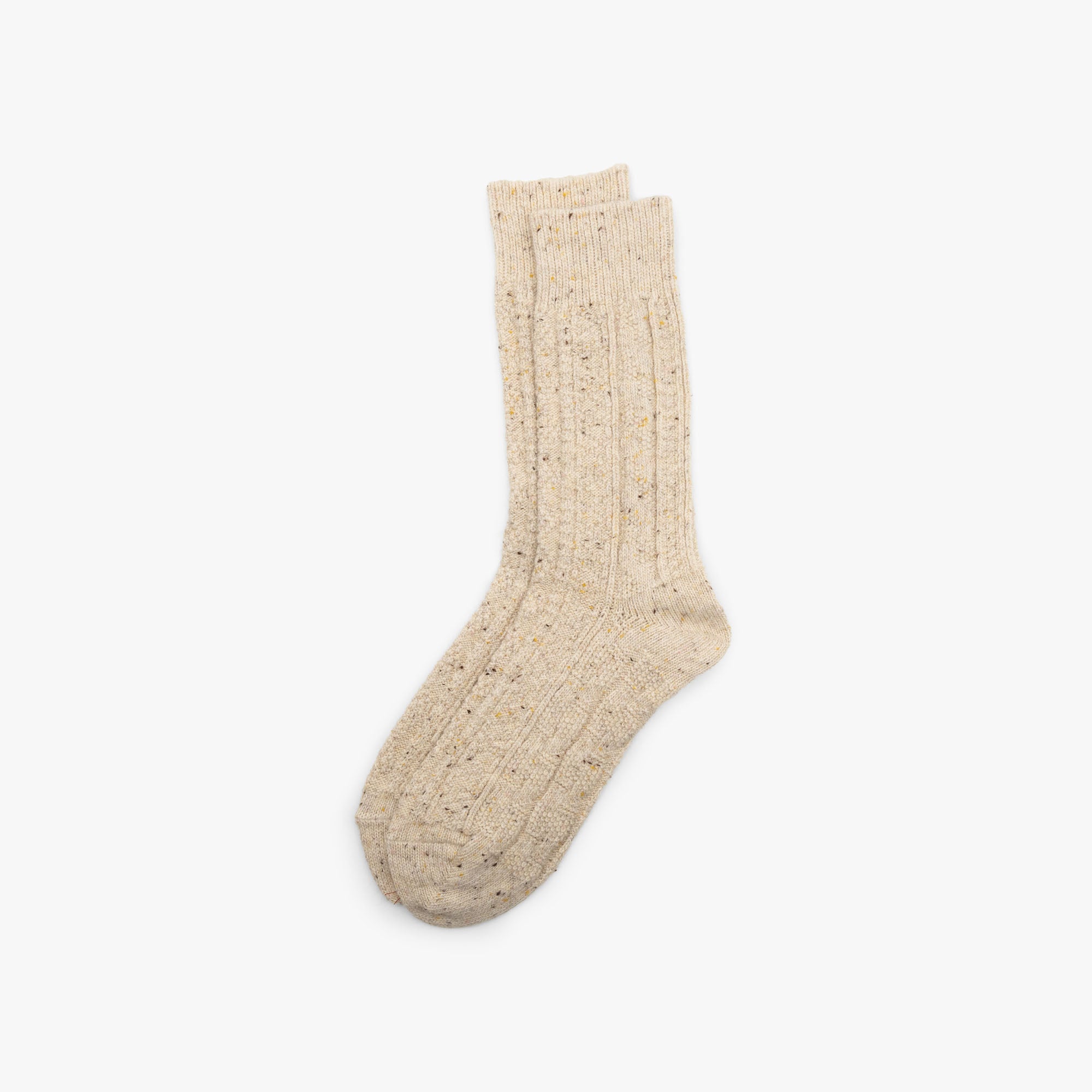  BEAMS PLUS Cable Nep Crazy Socks / Off-White、mySite、merchandisen
