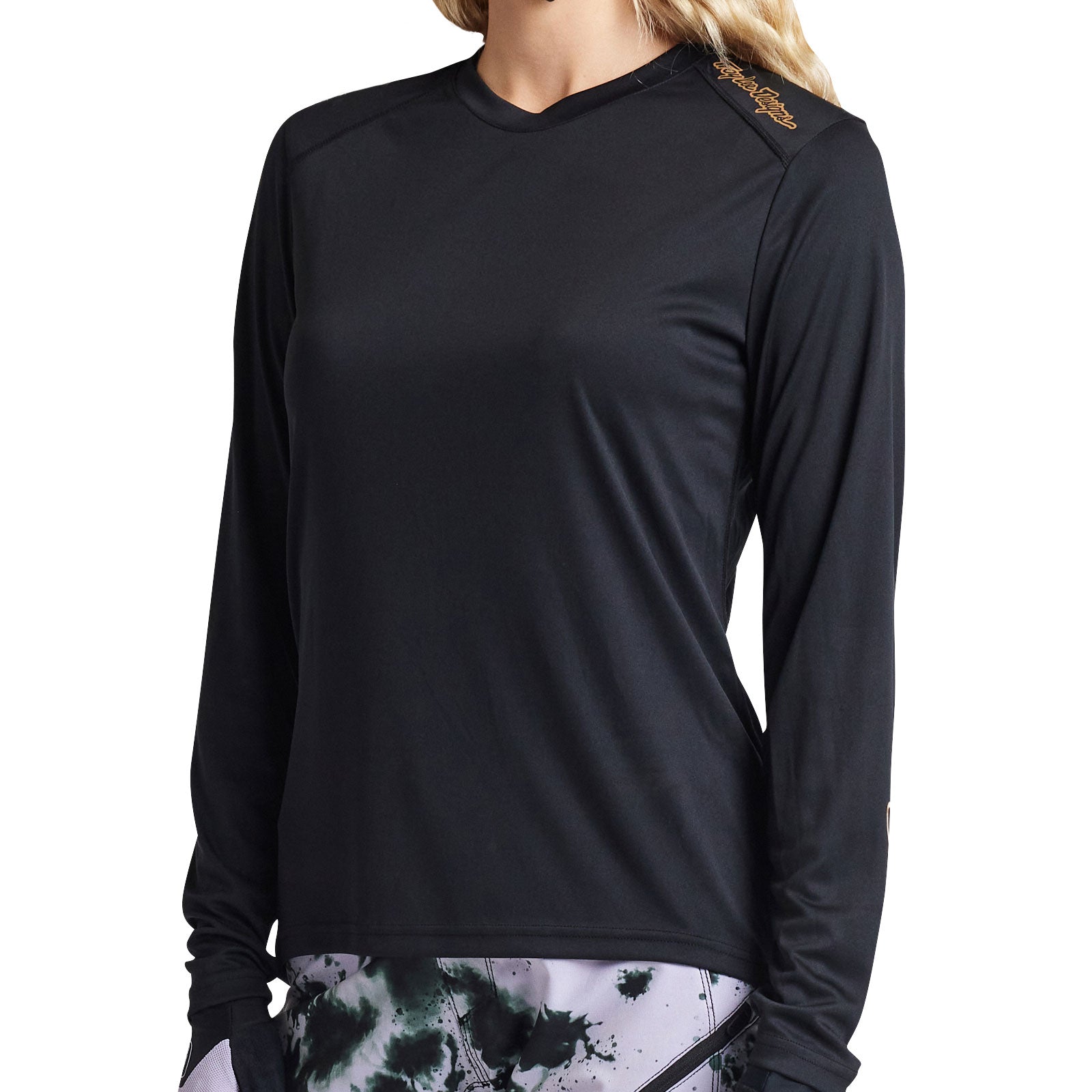 Womens Lilium LS Jersey Solid Black、mySite、dreamappss