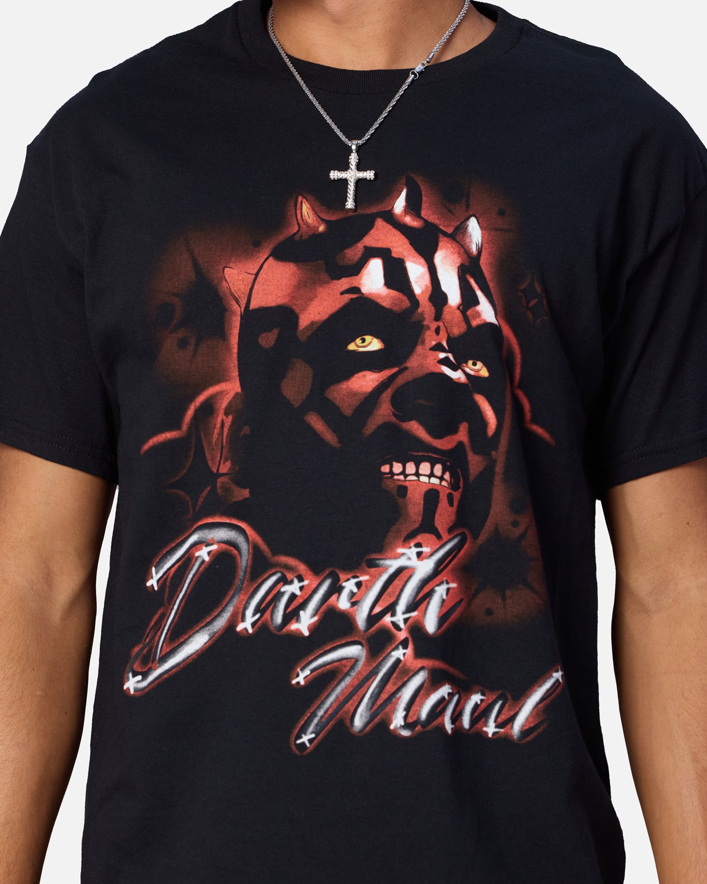 Goat Crew Star Wars Darth Maul Airbrush T-Shirt Black、mySite、zt4zffjzw