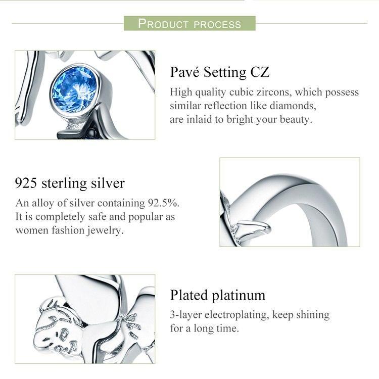 Fairy with Moon & Stars Jewelry in Sterling Silver, Ring and Necklace、mySite、g9winljtr