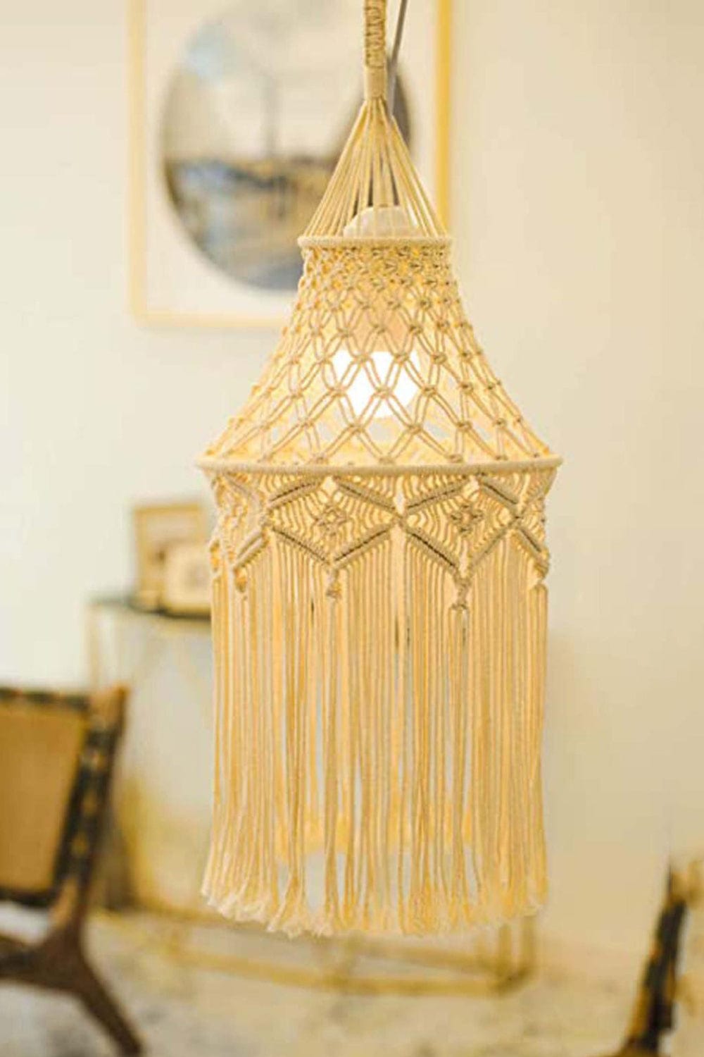 Macrame Hanging Lampshade、mySite、g9winljtr