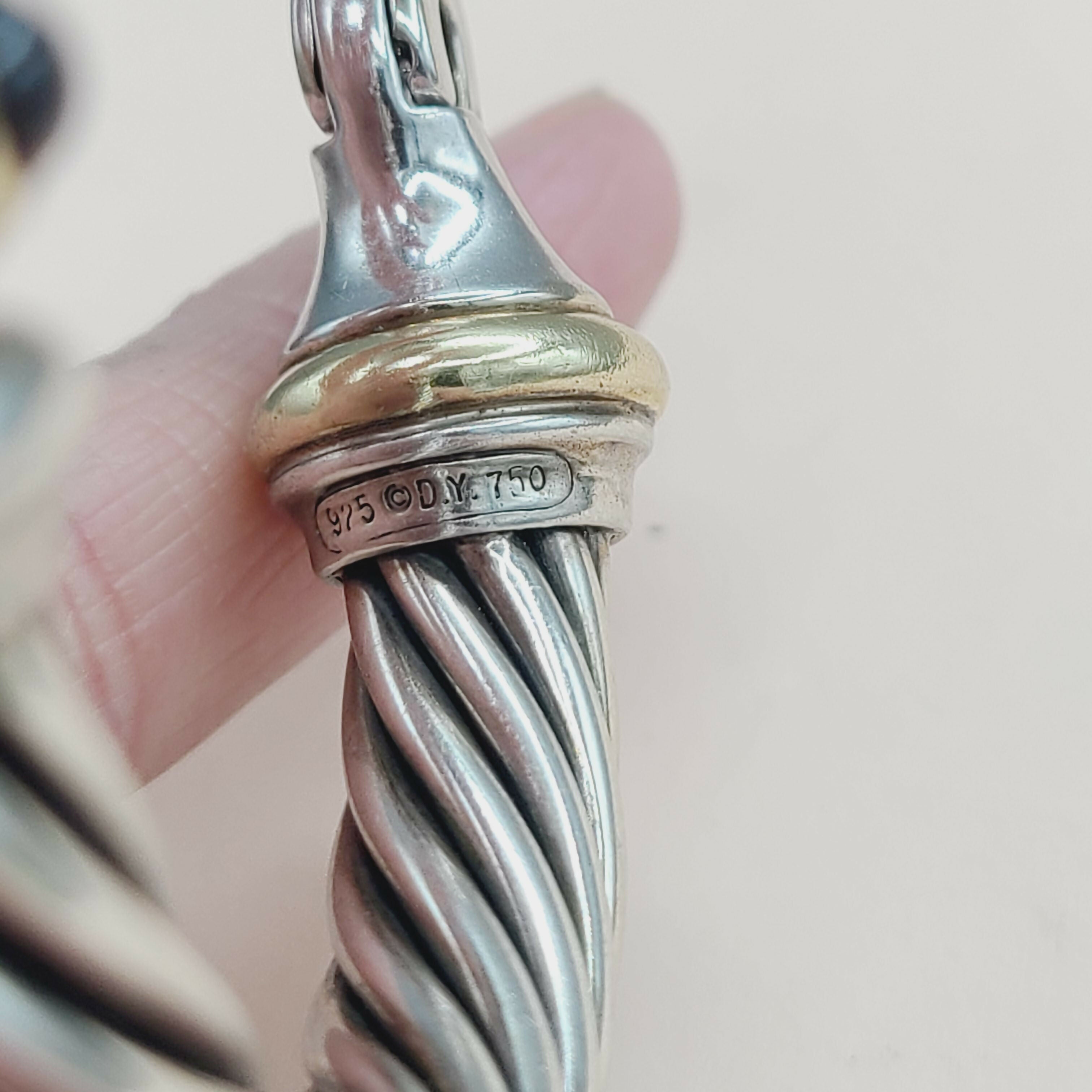 David Yurman 10mm Cable Buckle Bracelet Garnet & Diamonds、mySite、hinf8tx79