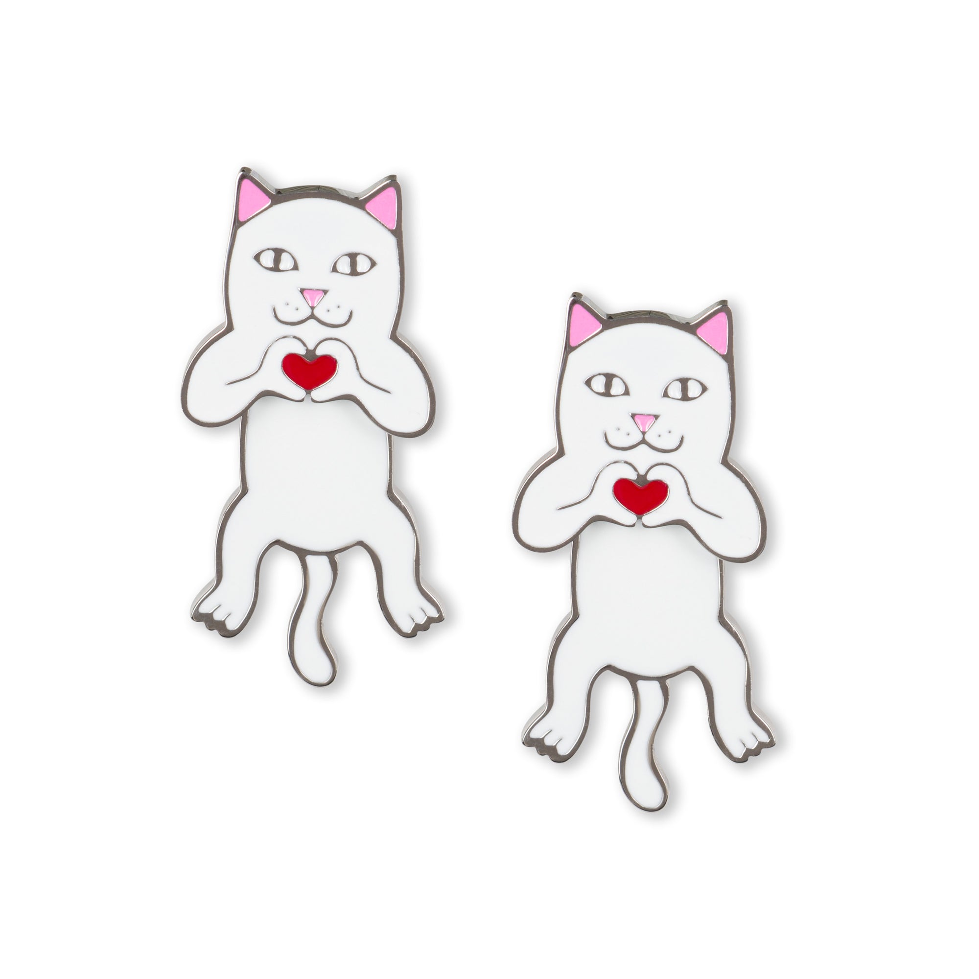  Nermal Loves Earring Set (White)、mySite、merchandisen