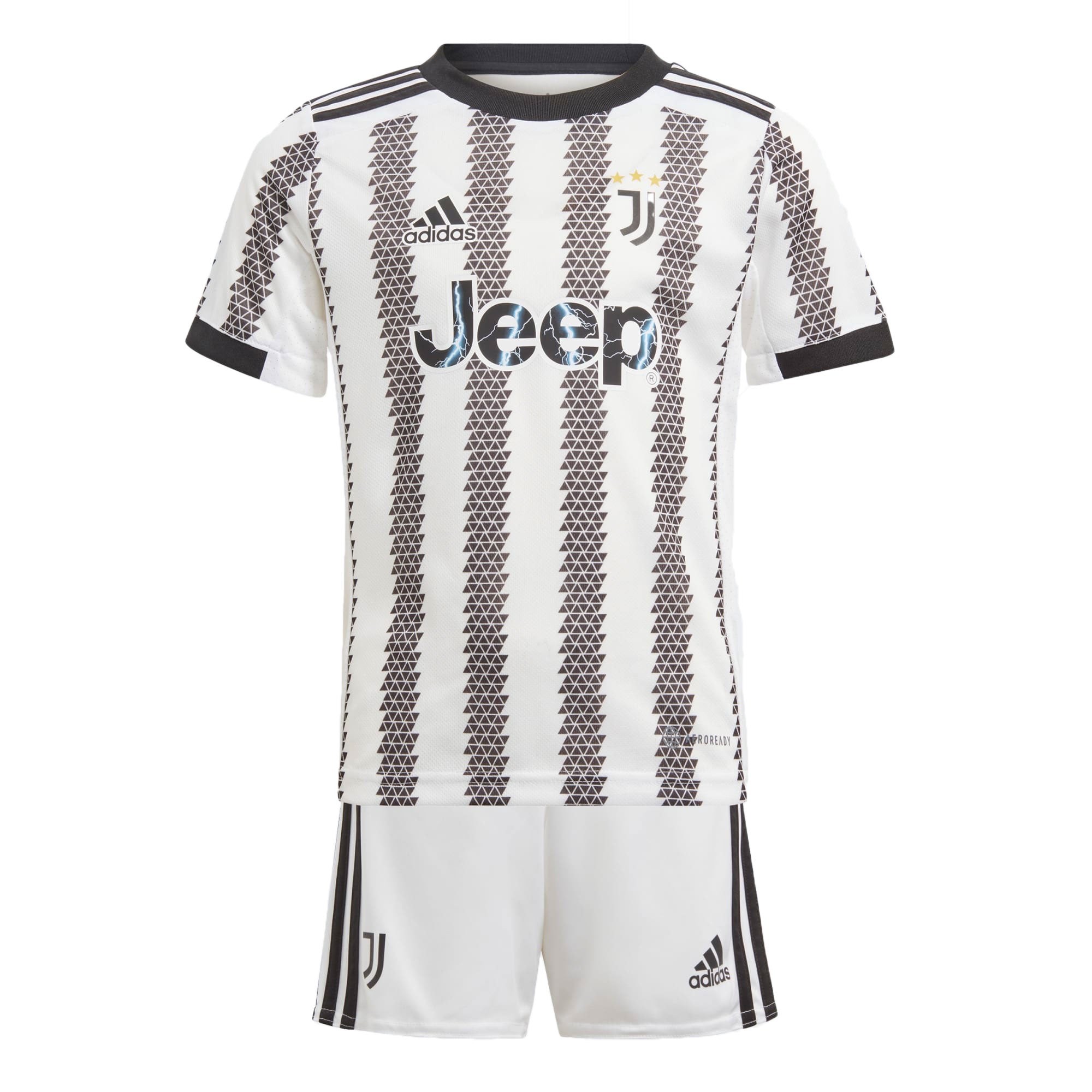adidas Juventus 2022/23 Home Mini Kit White/Black、mySite、noshort