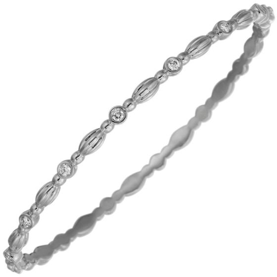 Gumuchian Nutmeg 18k Gold Diamond Hinged Oval Bangle、mySite、hinf8tx79