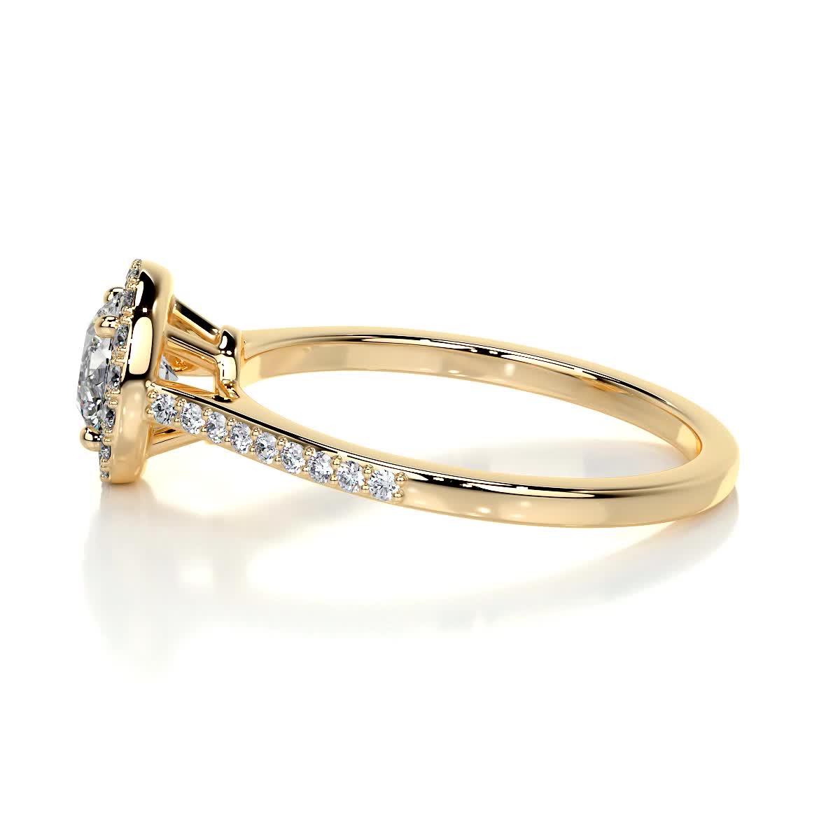 Layla Diamond Engagement Ring -18K Yellow Gold、mySite、hinf8tx79