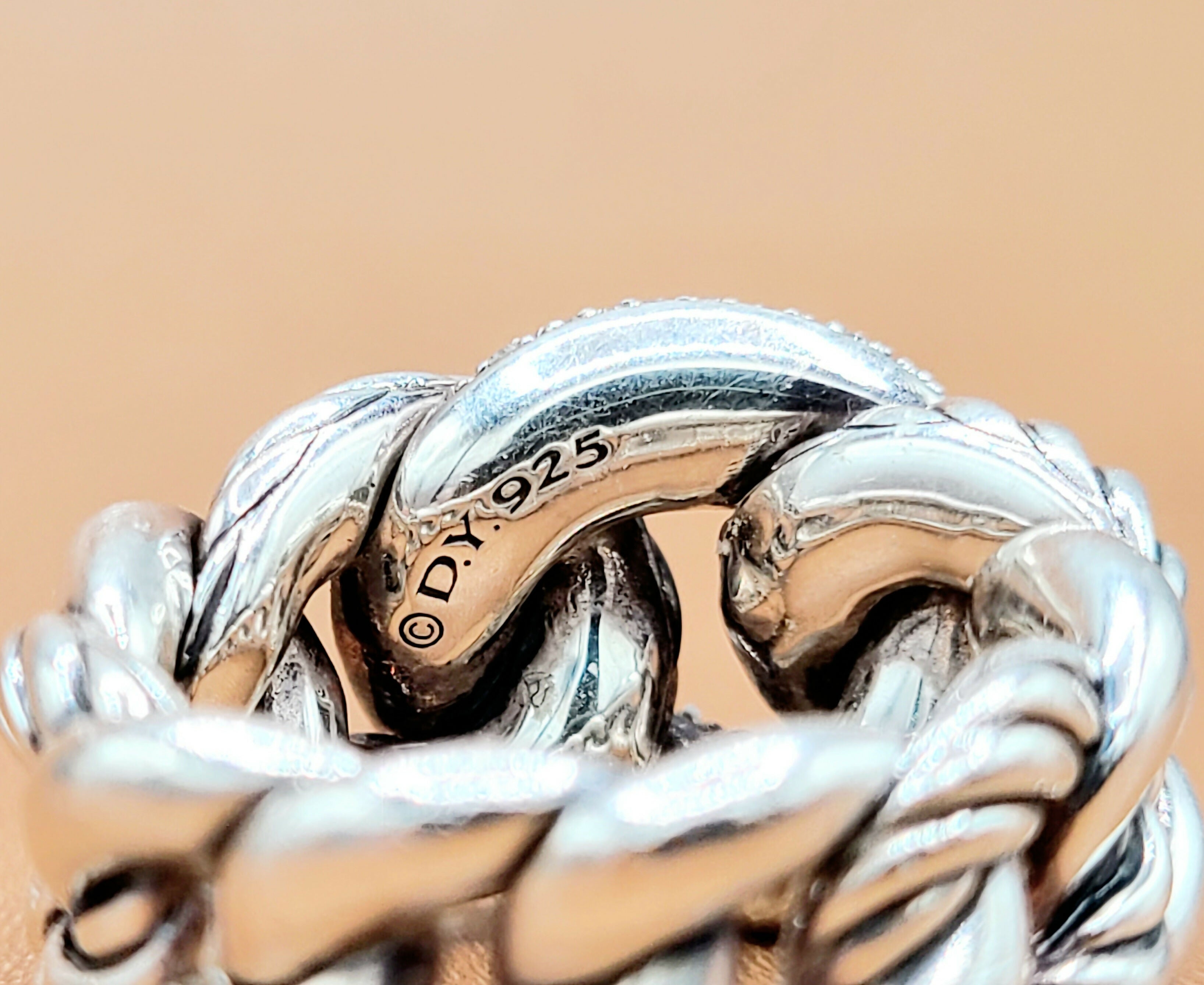 David Yurman Belmont Curb Link Ring Wide Diamond、mySite、hinf8tx79