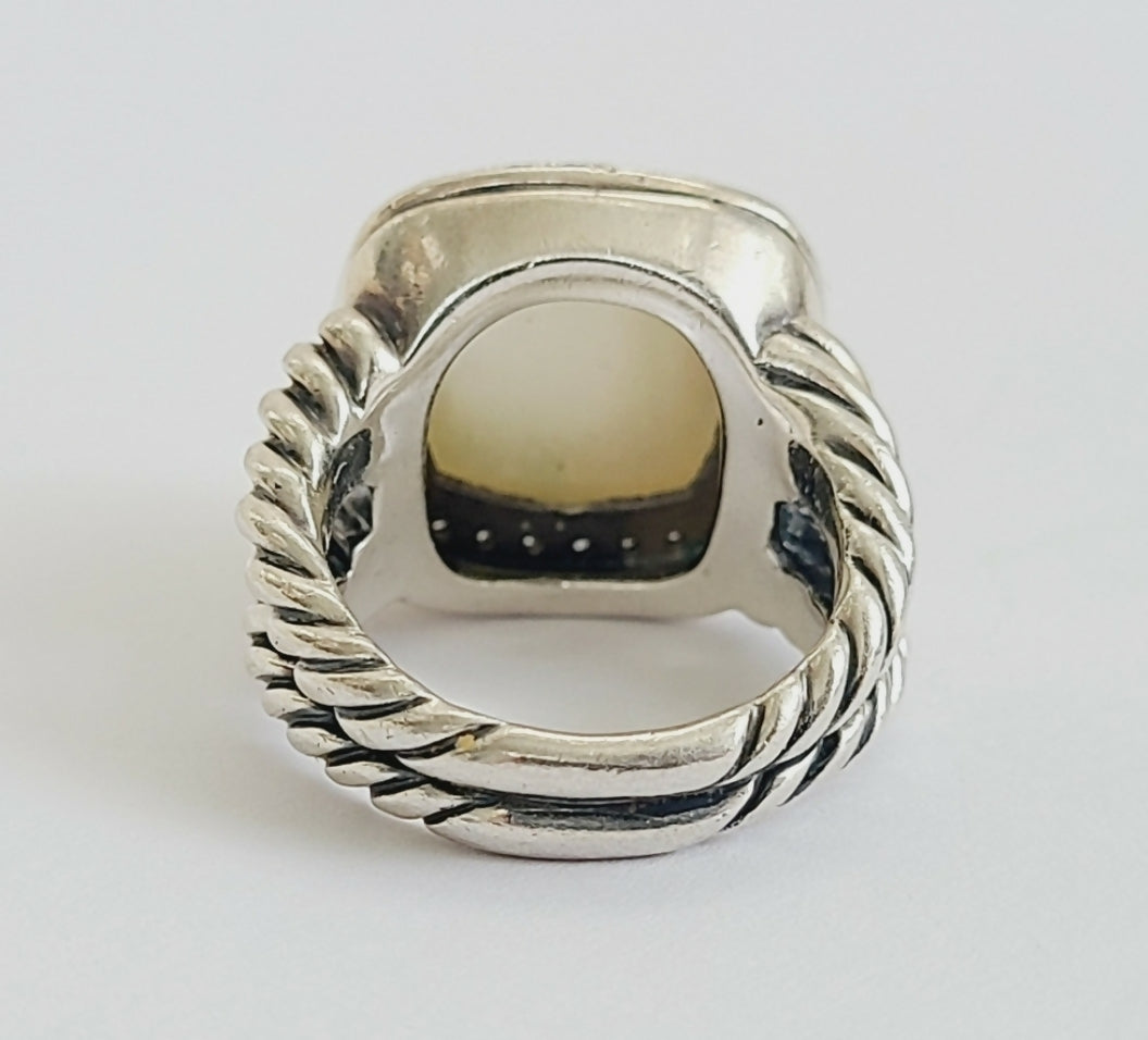 David Yurman Albion 14mm Moonstone & Diamond Ring、mySite、hinf8tx79