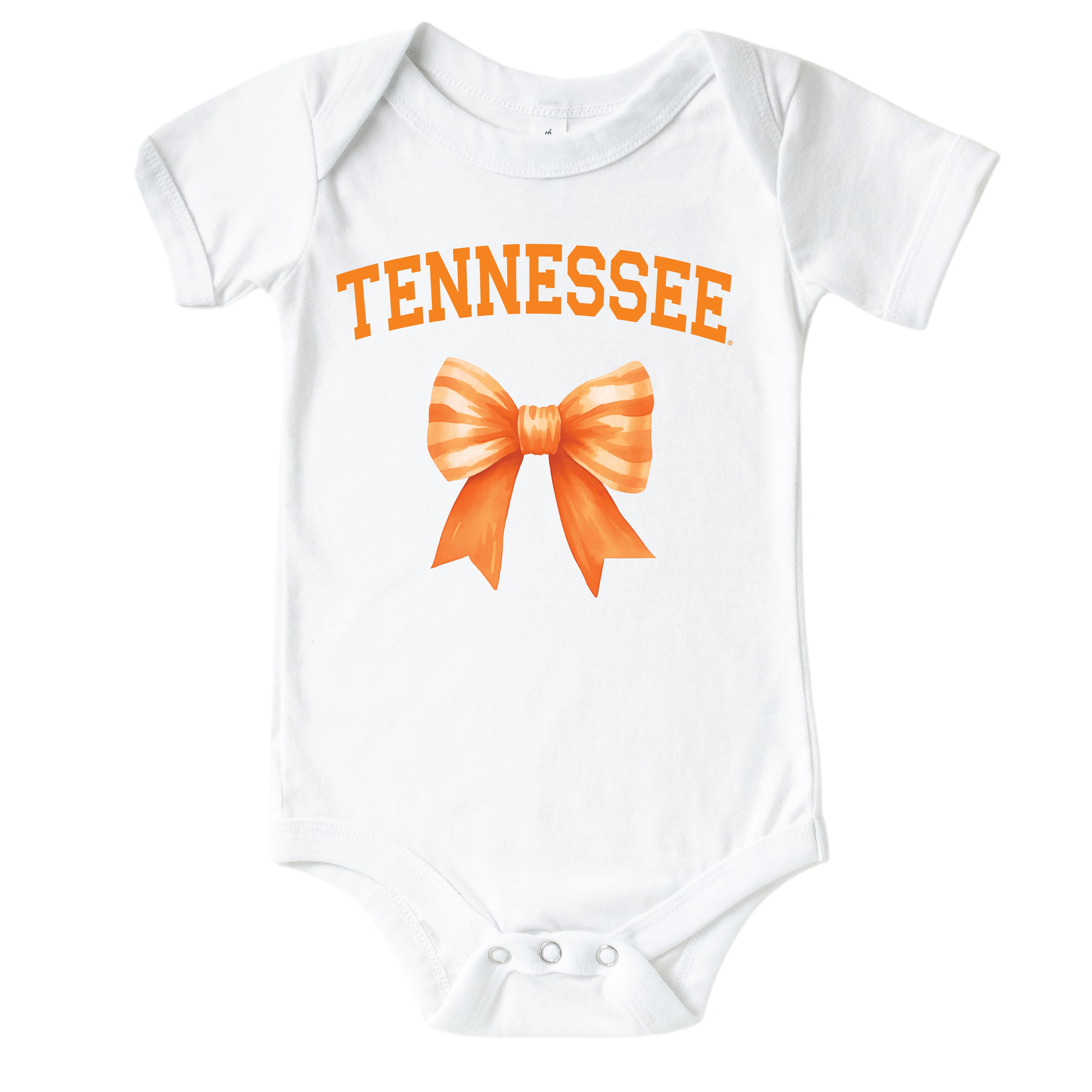  University of Tennessee | Footballs & Bows Graphic Bodysuit、mySite、layawaytickets