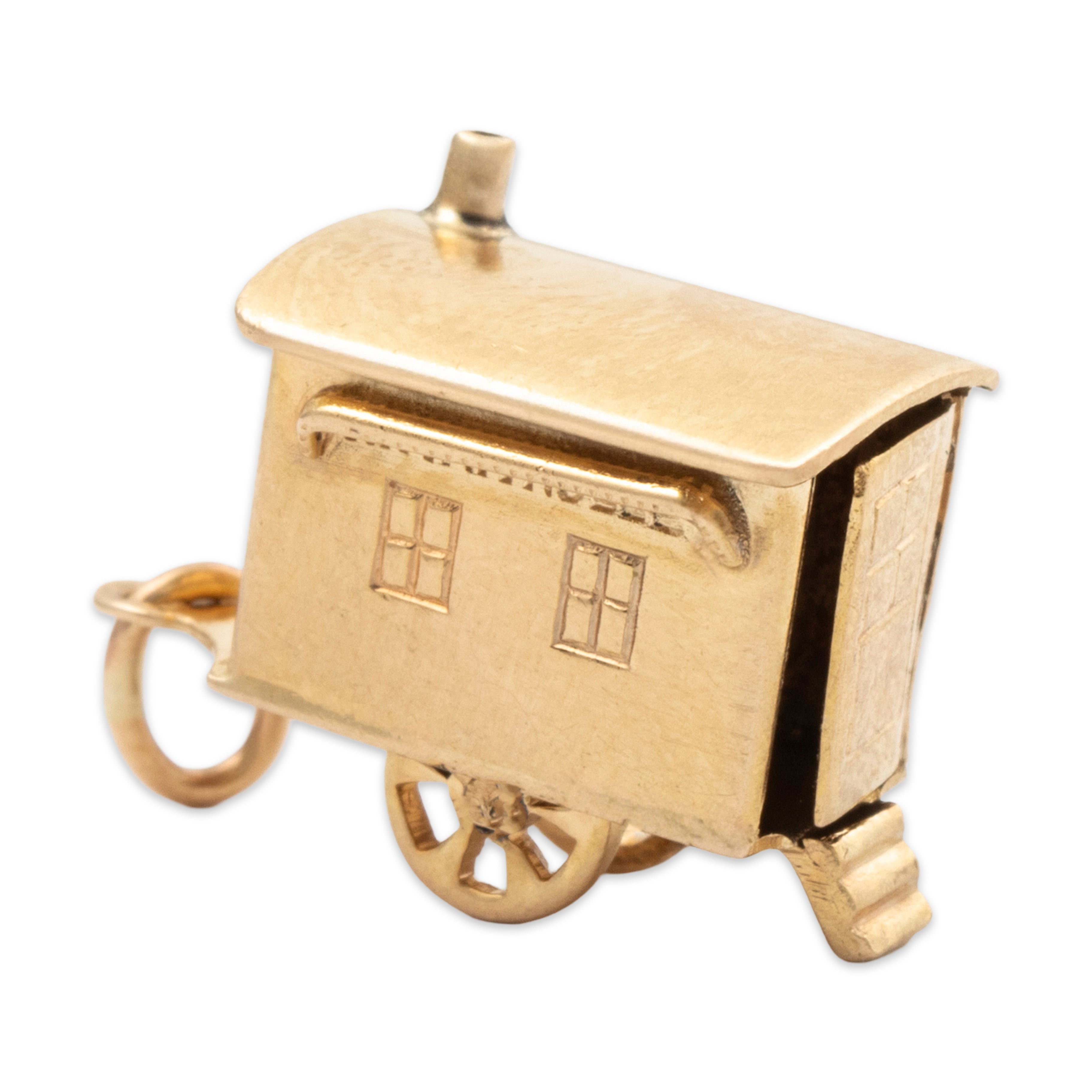 Vintage 14k Yellow Gold Tiny Home Vardos Charm / Pendant、mySite、hinf8tx79