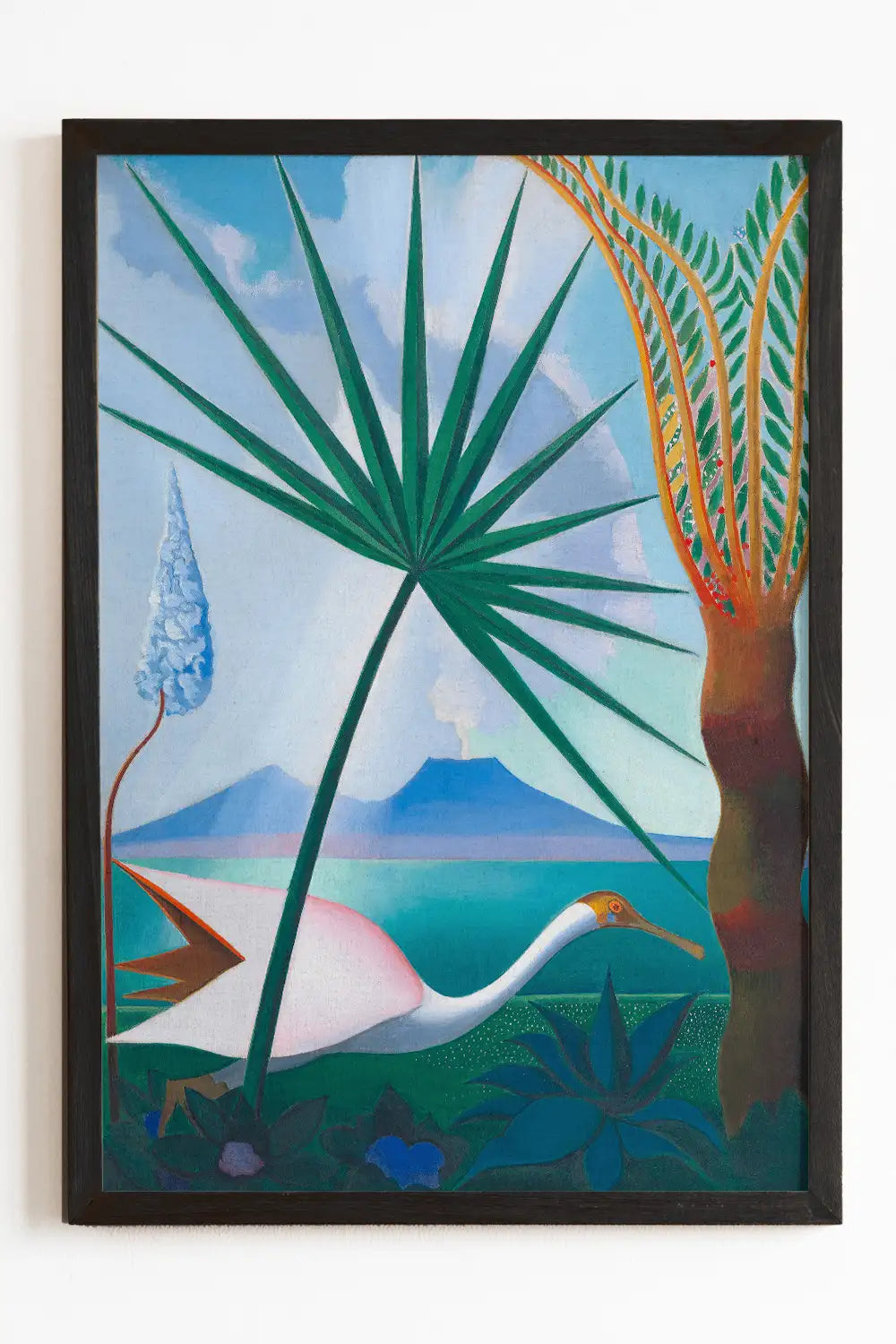 Neapolitan Song Bold Blue Art Print、mySite、gigharbornorthrealestate